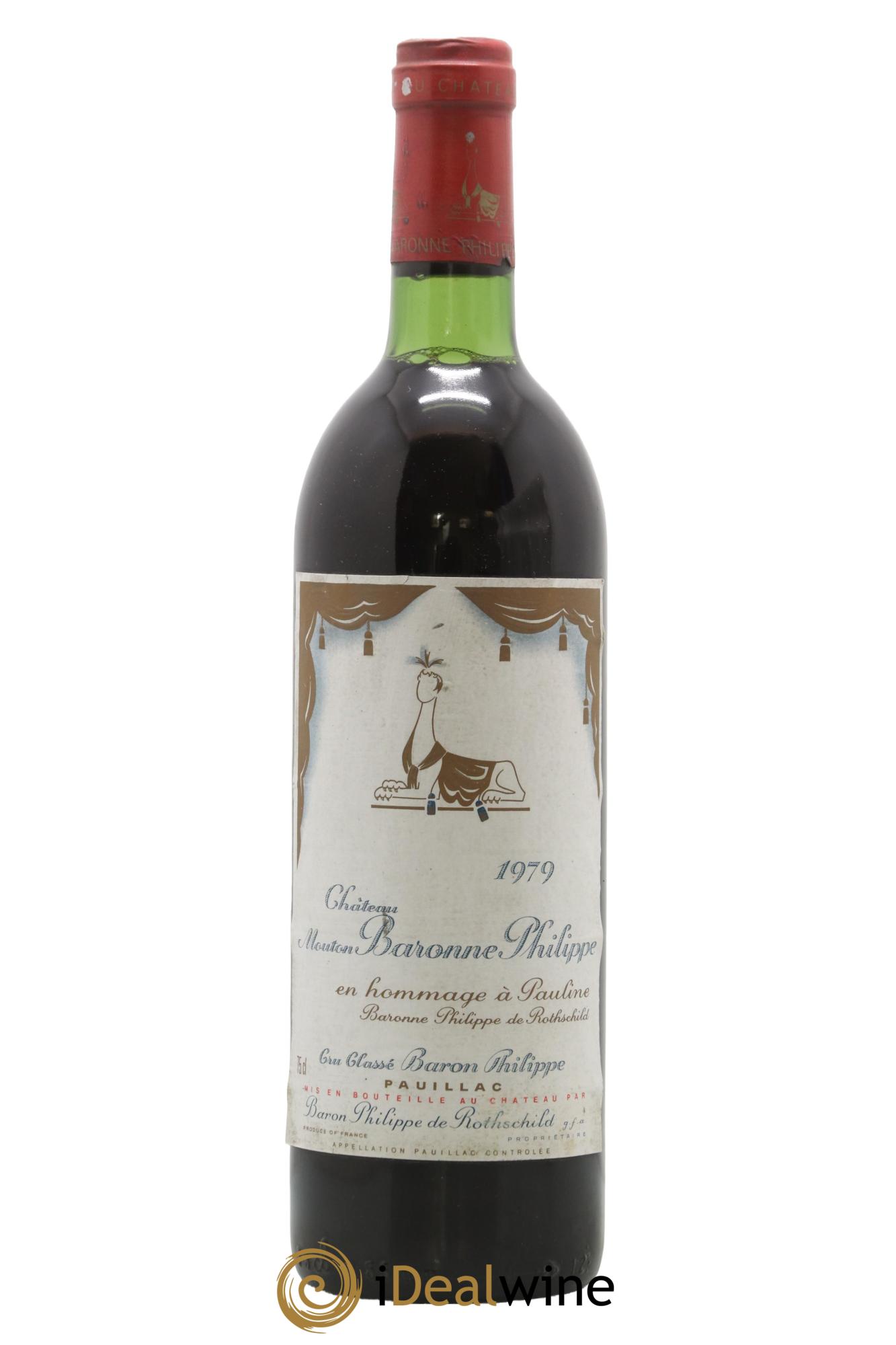 Château d' Armailhac - Mouton Baron(ne) Philippe 5ème Grand Cru Classé 1979 - Lot of 1 bottle - 0