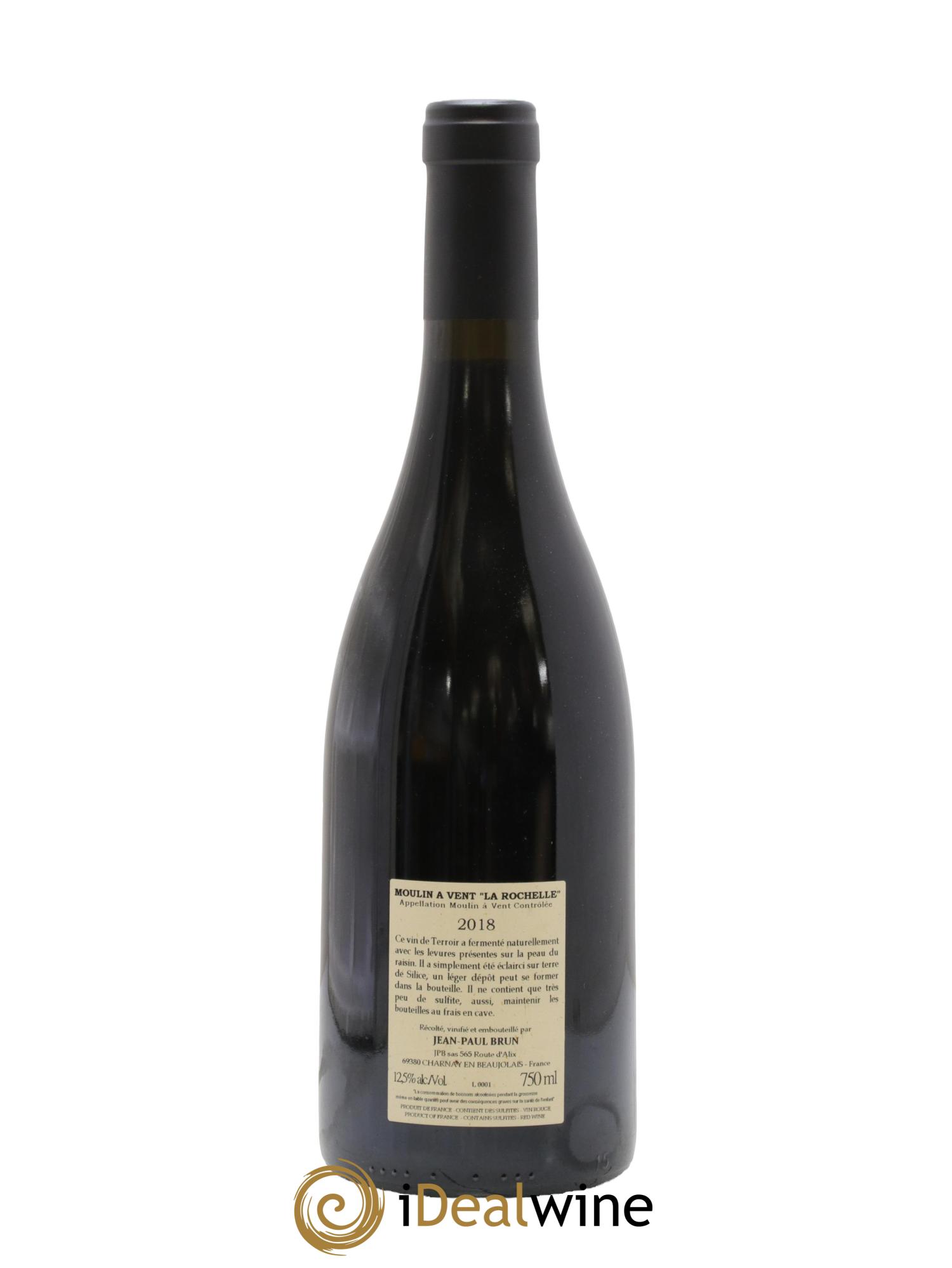 Moulin à Vent La Rochelle Terres dorées - J-P. Brun (Domaine des) 2018 - Lot de 1 bouteille - 1