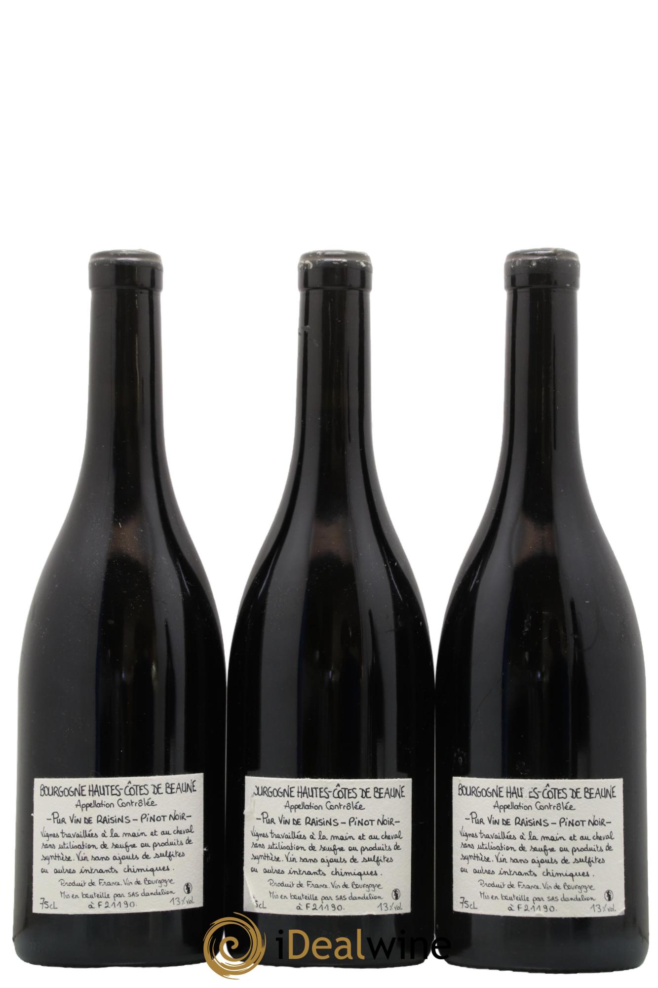 Hautes-Côtes de Beaune Nature Dandelion (Domaine) 2020 - Lotto di 3 bottiglie - 1