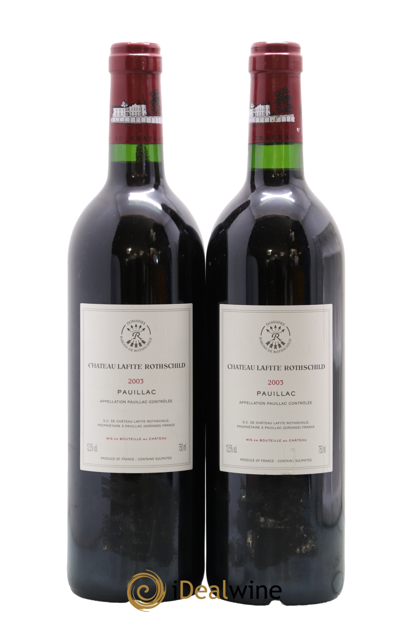 Château Lafite Rothschild 1er Grand Cru Classé 2003 - Lot of 2 bottles - 1