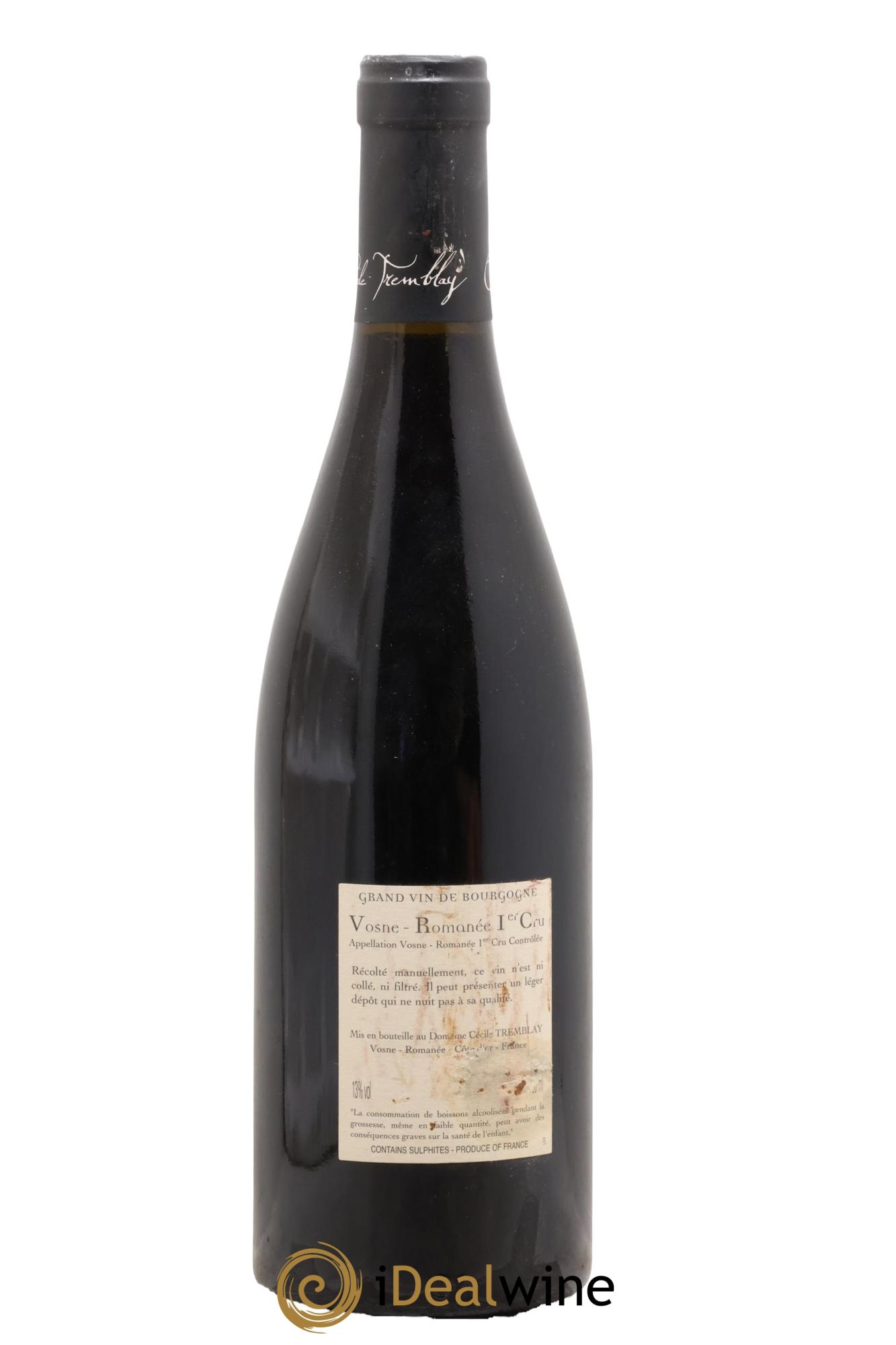 Vosne-Romanée 1er Cru Les Rouges Du Dessus Cécile Tremblay 2013 - Lot de 1 bouteille - 1