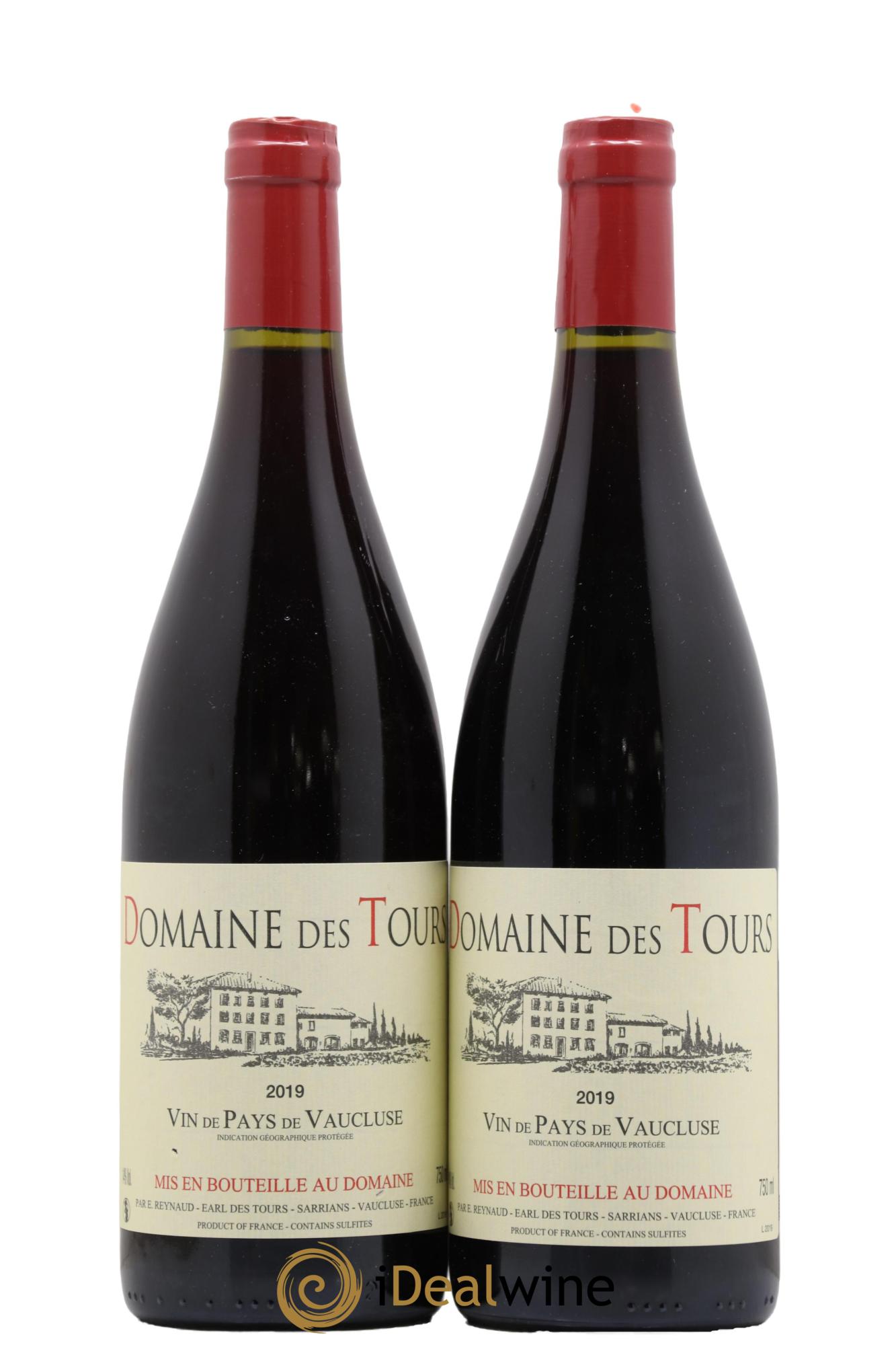 Vaucluse (Vin de Pays de Vaucluse) Domaine des Tours Emmanuel Reynaud 2019 - Lot de 2 bouteilles - 0