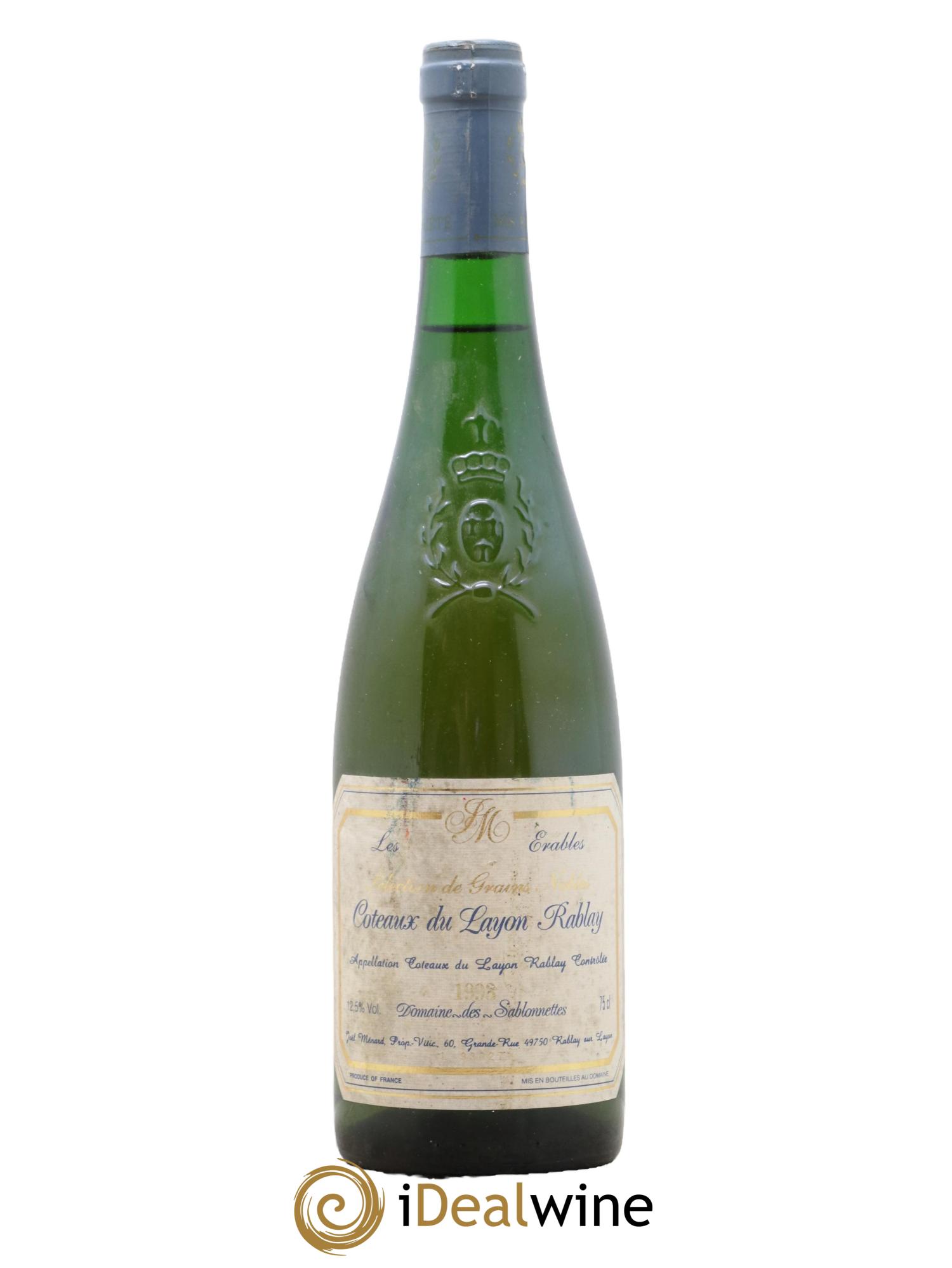 Coteaux du Layon Sélection De Grains Nobles Les Erables Les Sablonettes 1993 - Lotto di 1 bottiglia - 0