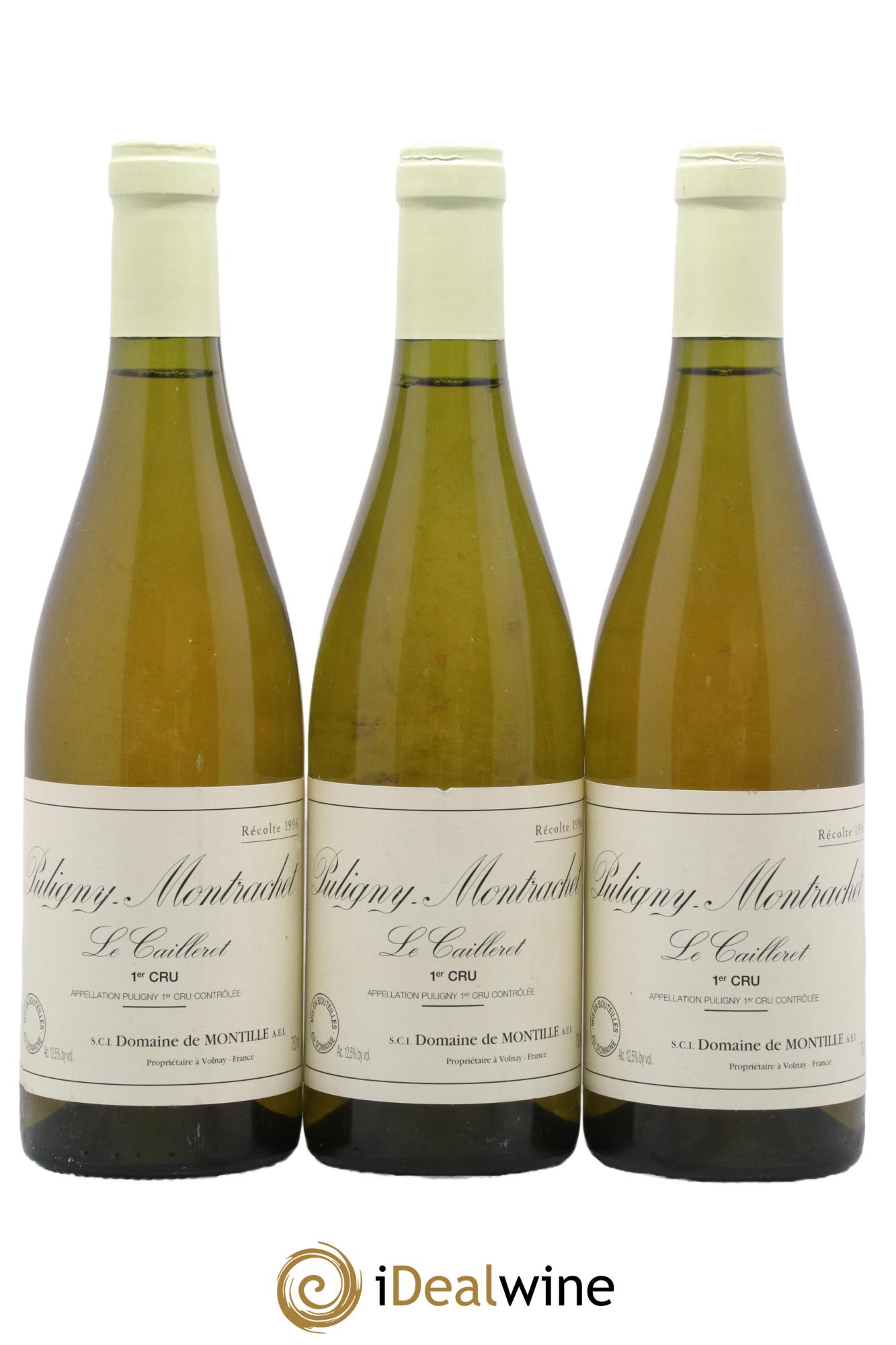 Puligny-Montrachet 1er Cru Le Cailleret De Montille (Domaine) 1996 - Lot de 3 bouteilles - 0