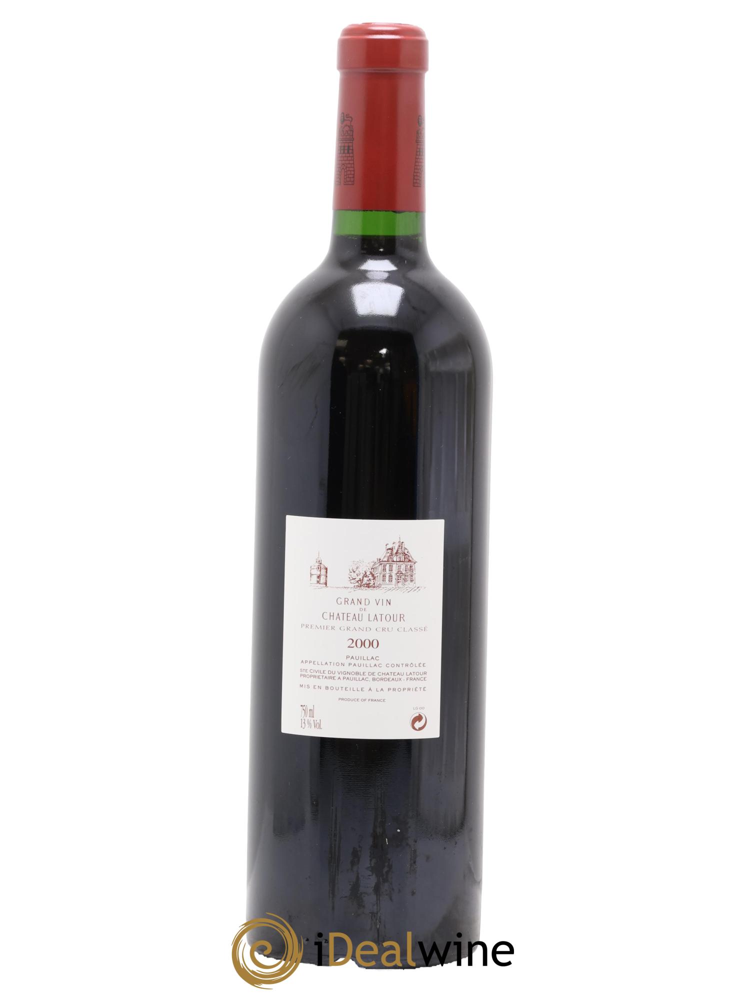 Château Latour 1er Grand Cru Classé 2000 - Lot de 1 bouteille - 1