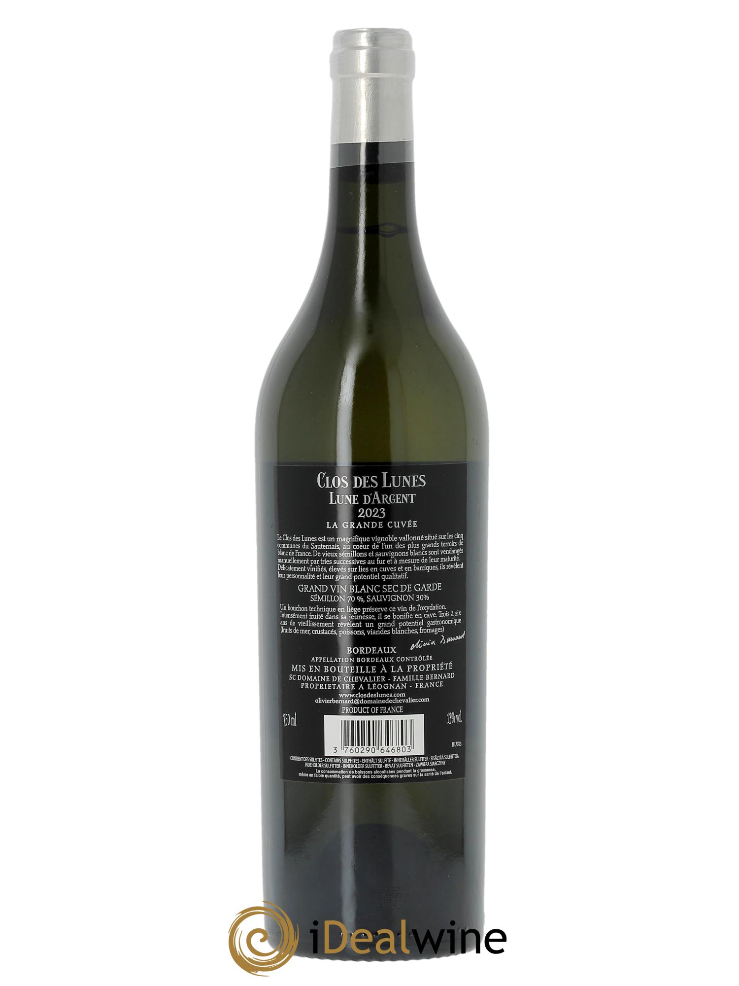 Clos des Lunes - Lune d'Argent  2023 - Lotto di 1 bottiglia - 1