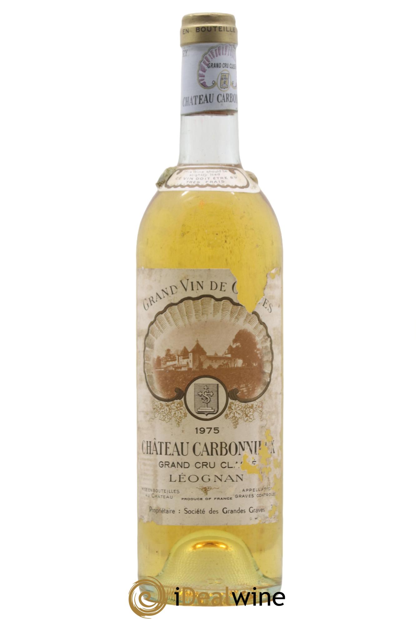 Château Carbonnieux Cru Classé de Graves 1975 - Lot de 1 bouteille - 0