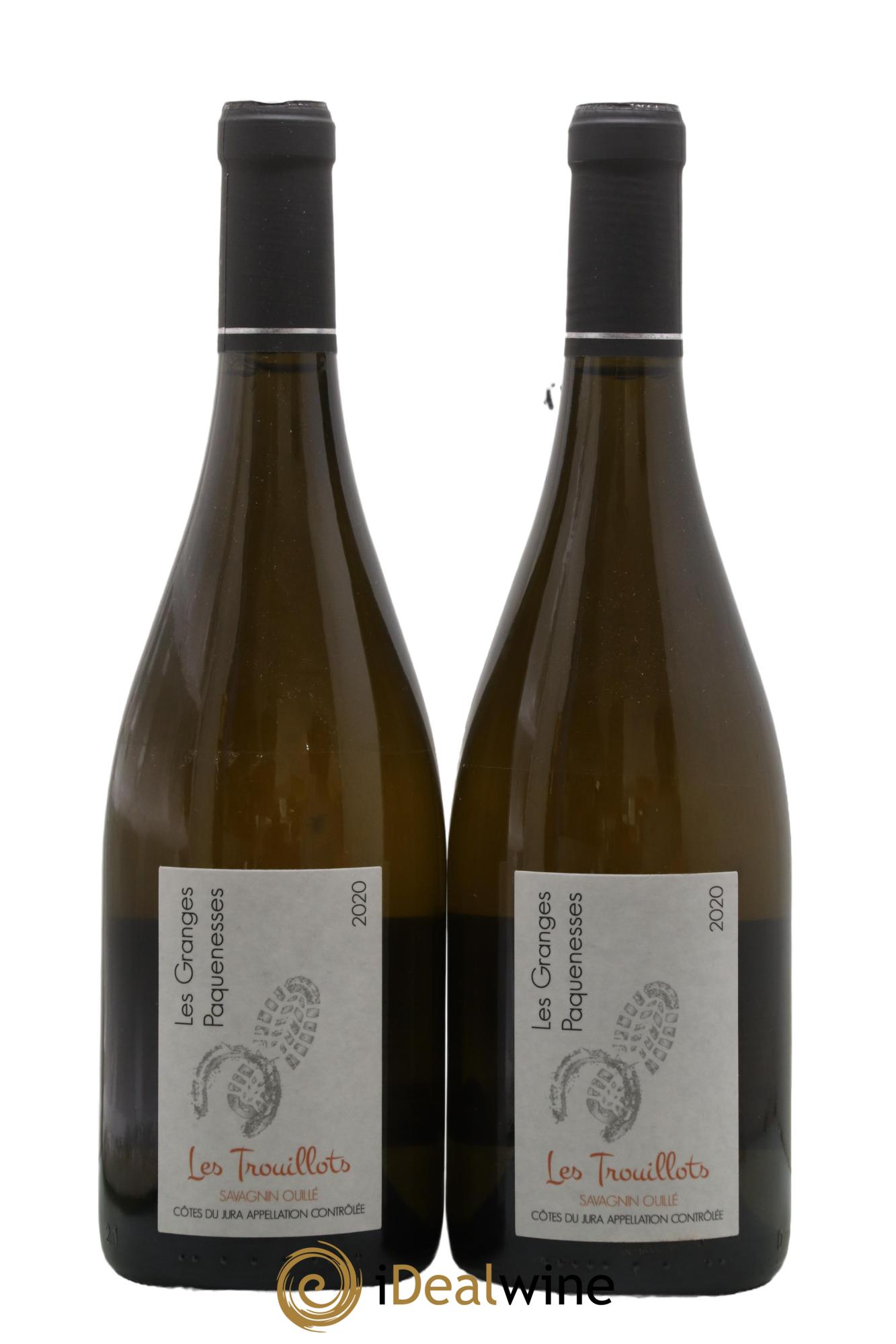 Côtes du Jura Savagnin Ouillé Les Trouillots Les Granges Paquenesses 2020 - Lot of 2 bottles - 0