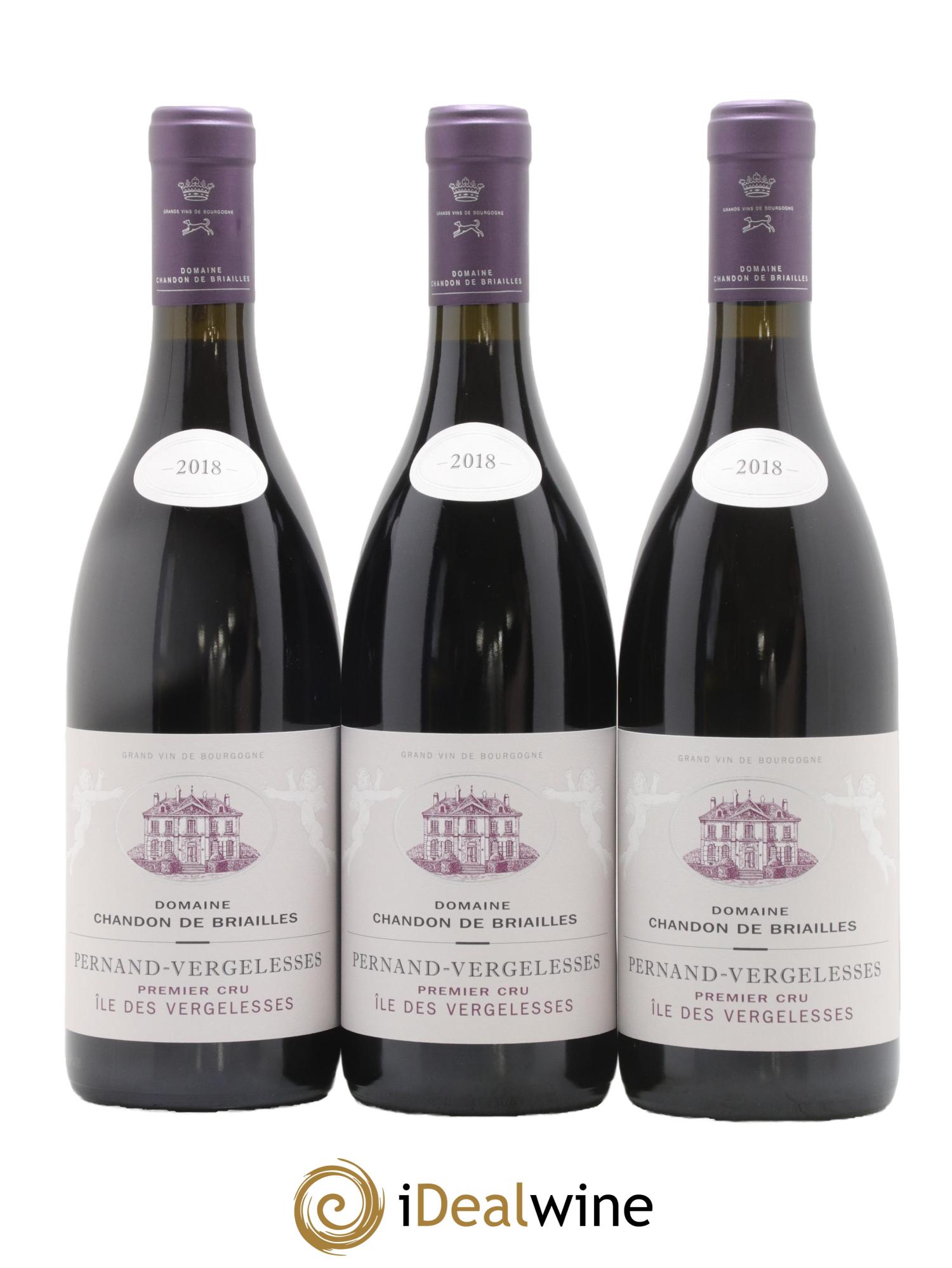 Pernand-Vergelesses 1er Cru Ile des Vergelesses Chandon de Briailles 2018 - Lotto di 6 bottiglie - 2
