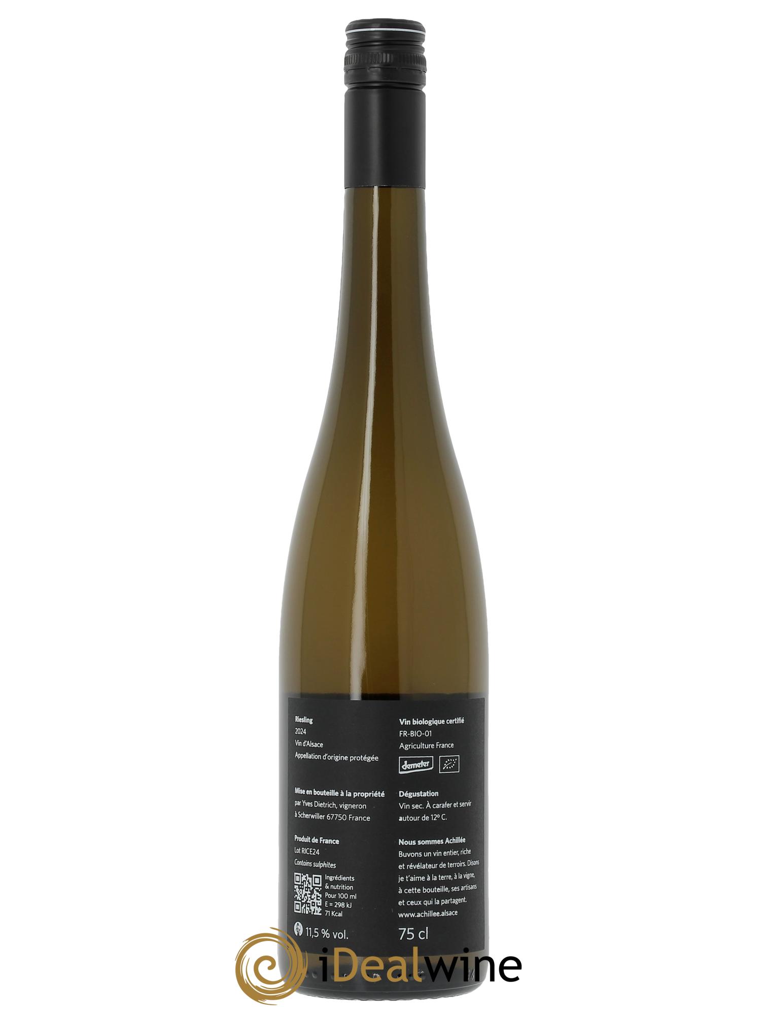 Alsace Riesling Achillée  2024 - Lot of 1 bottle - 1
