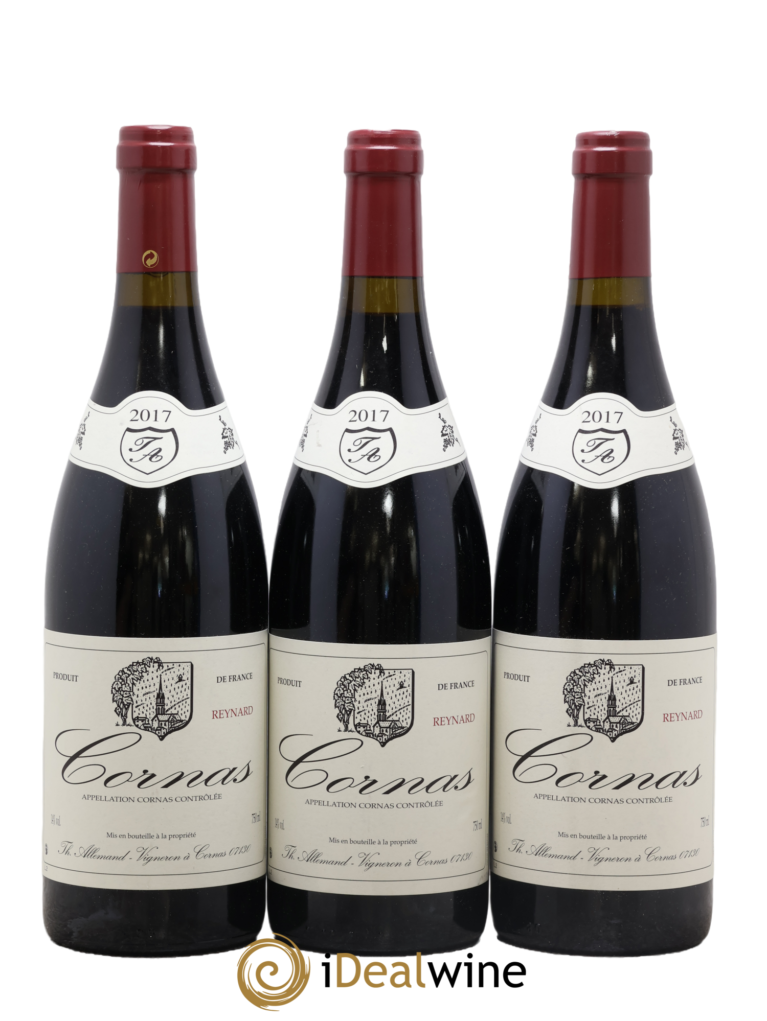 Cornas Reynard Thierry Allemand 2017 - Lotto di 3 bottiglie - 0