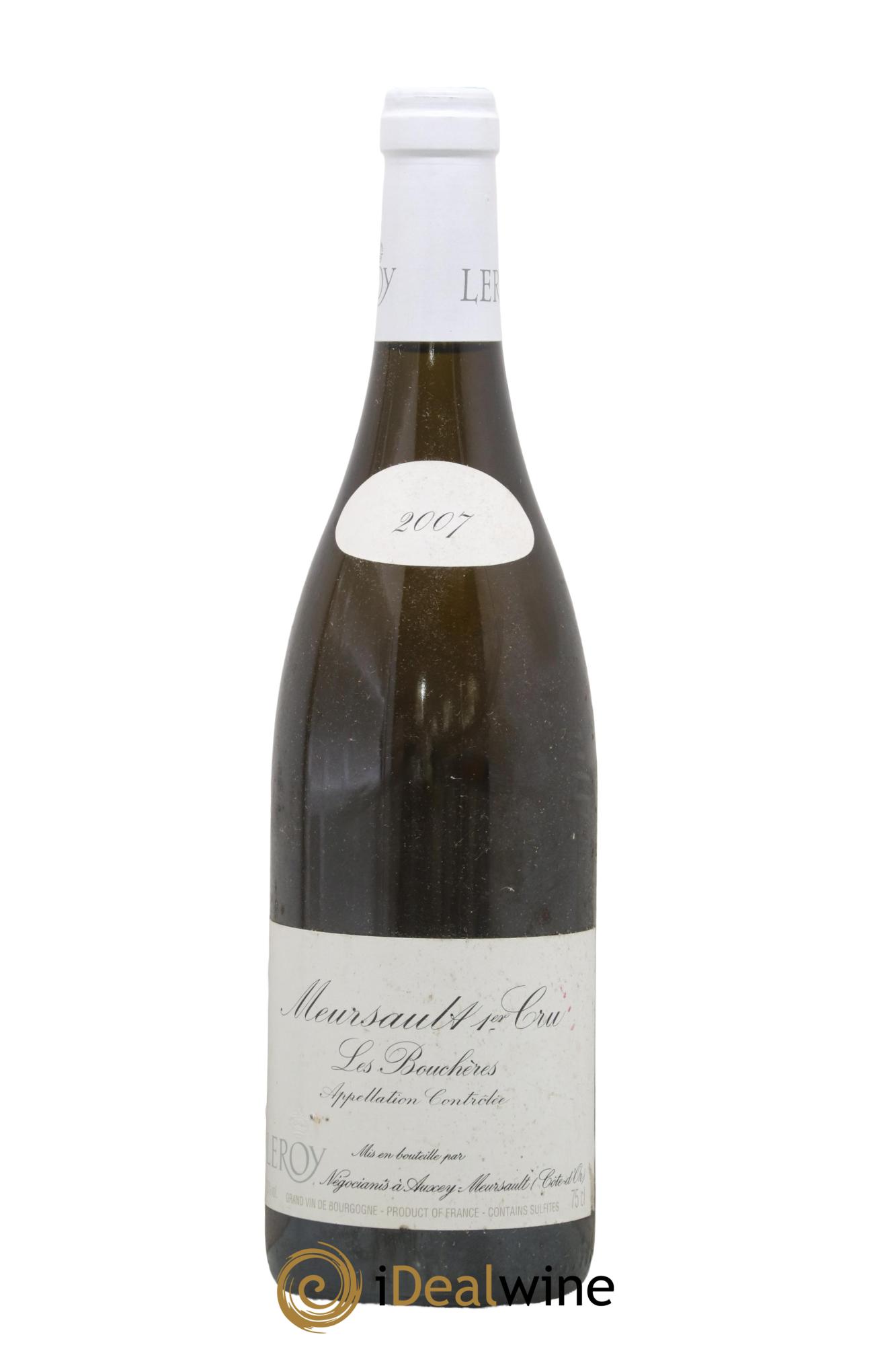 Meursault 1er Cru Les Bouchères Leroy SA 2007 - Lot de 1 bouteille - 0