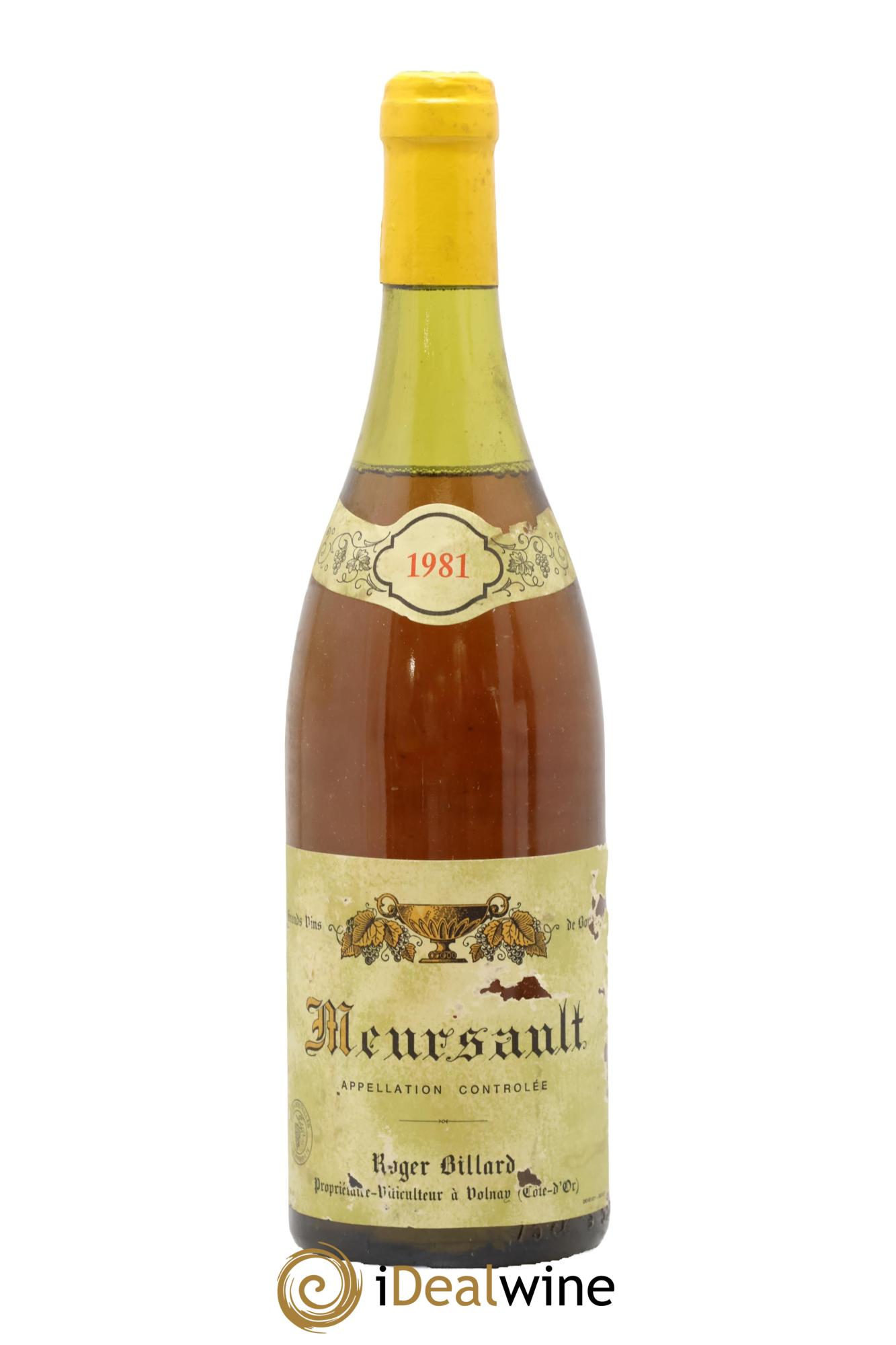 Meursault Billard 1981 - Lot de 1 bouteille - 0