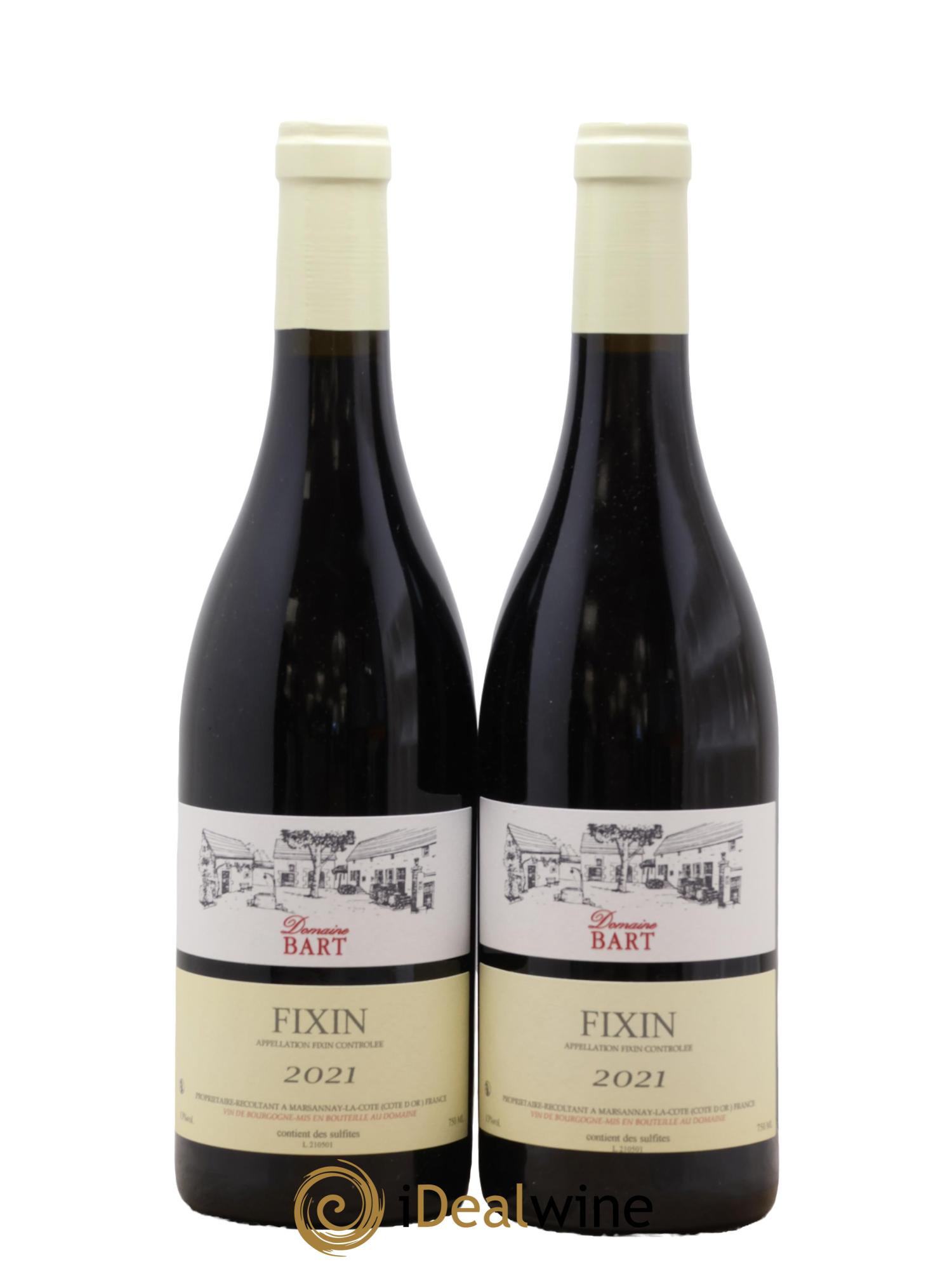 Fixin Bart (Domaine) 2021 - Lot de 2 bouteilles - 0