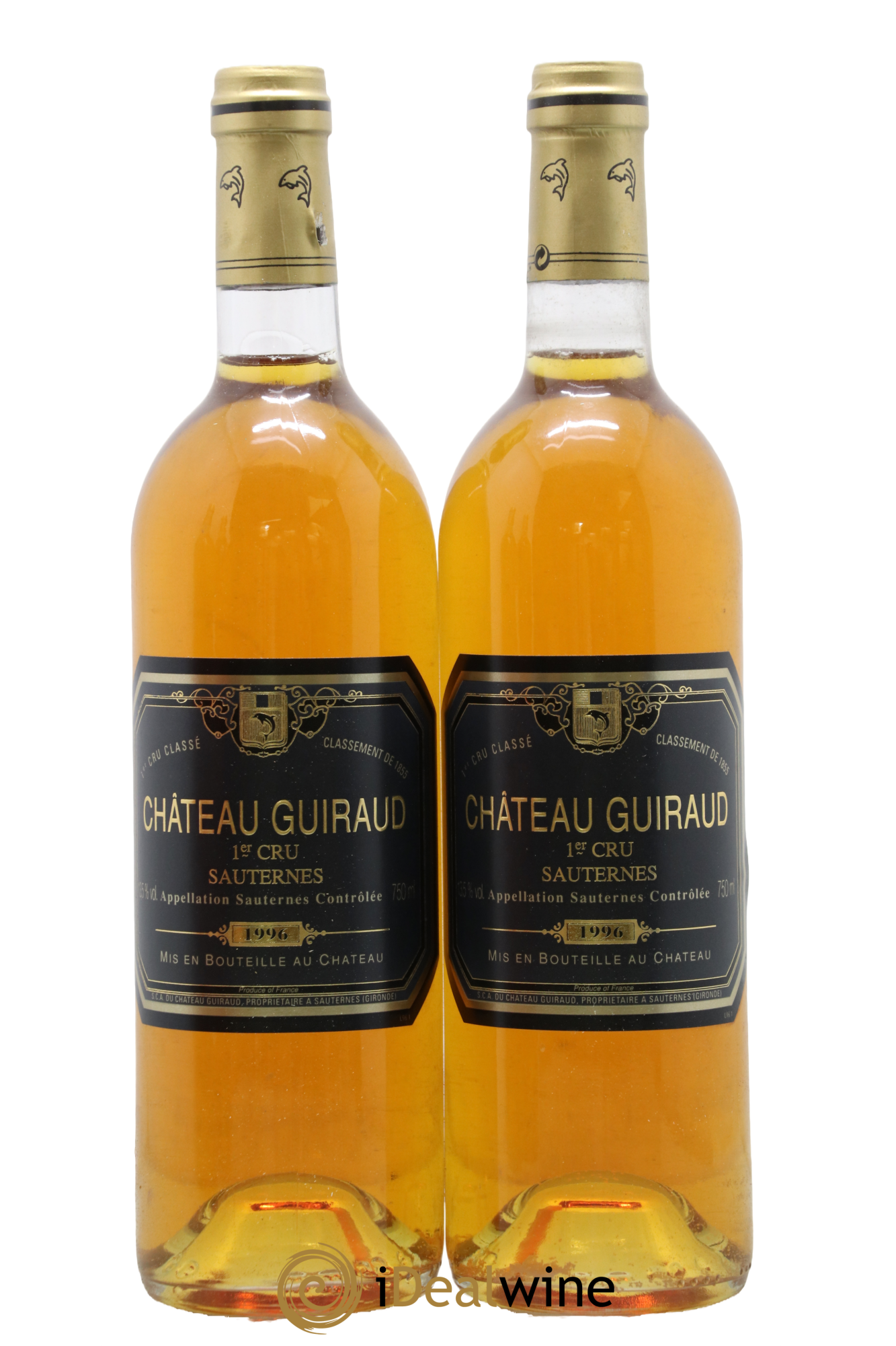 Château Guiraud 1er Grand Cru Classé 1996 - Lotto di 2 bottiglie - 0