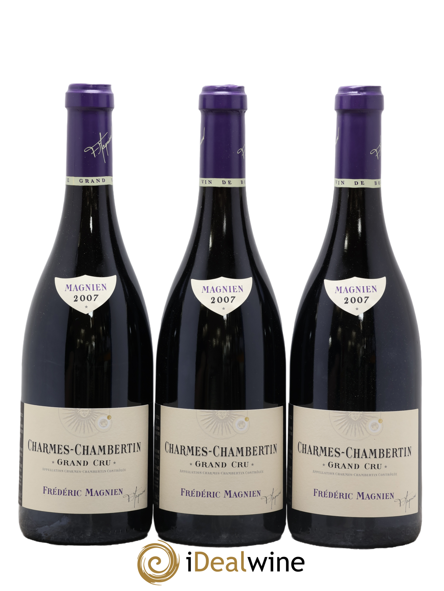Charmes-Chambertin Grand Cru Frédéric Magnien 2007 - Lot de 3 bouteilles - 0