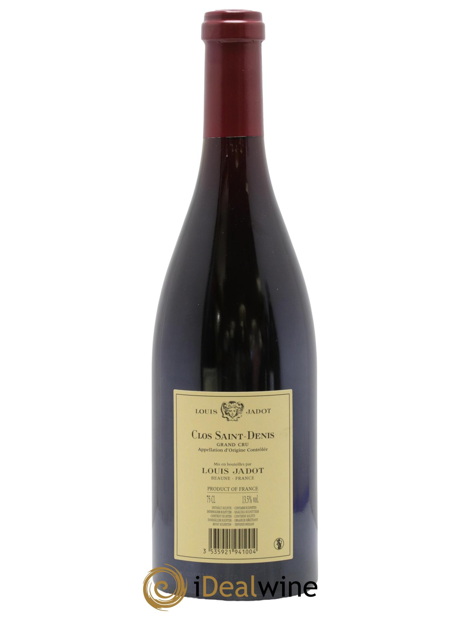 Clos Saint-Denis Grand Cru Maison Louis Jadot 2014 - Lot de 1 bouteille - 1