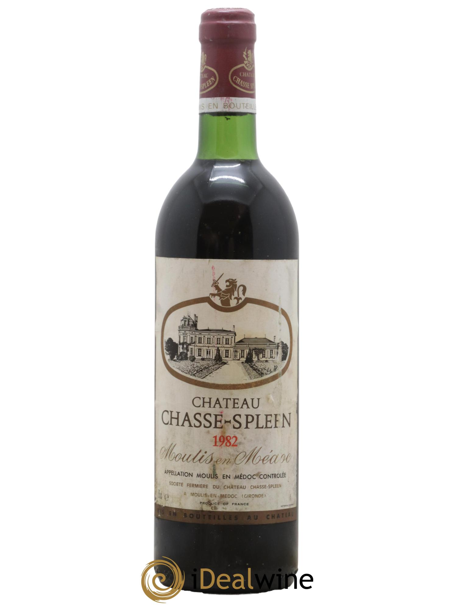 Château Chasse Spleen 1982 - Lot de 1 bouteille - 0