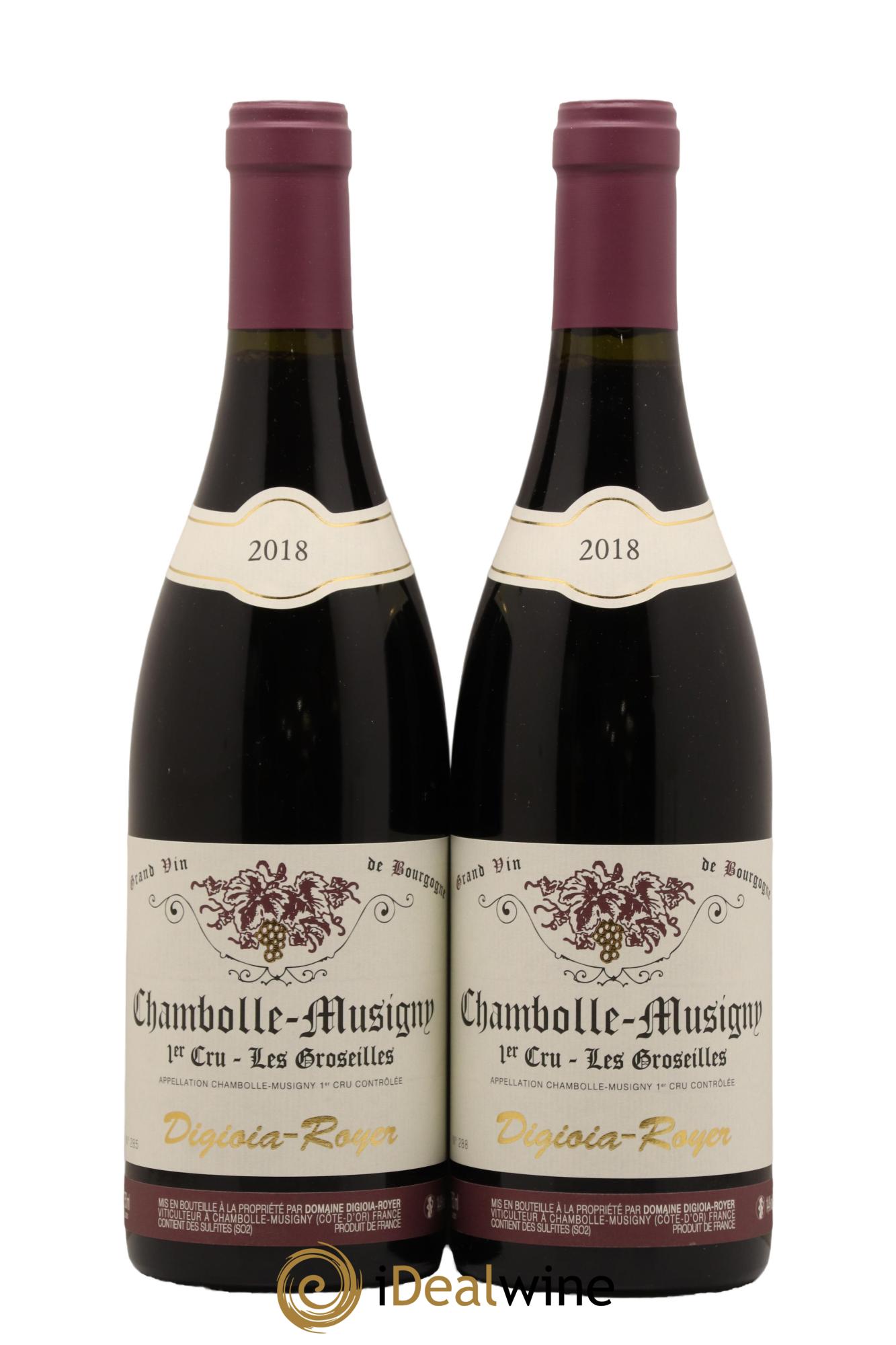 Chambolle-Musigny 1er Cru Les Groseilles Domaine Digioia Royer 2018 - Lot de 2 bouteilles - 0