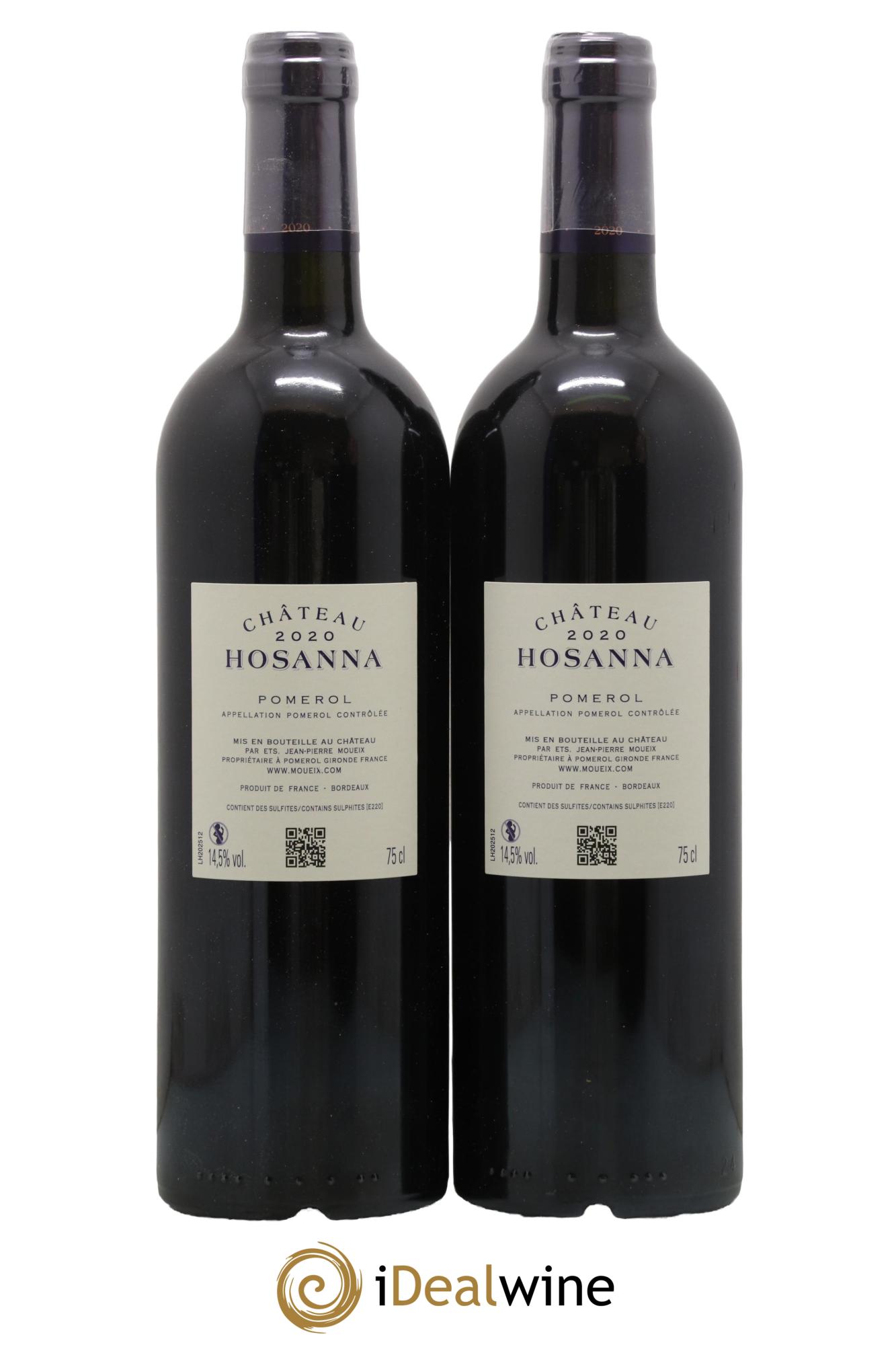 Château Hosanna 2020 - Lot de 2 bouteilles - 1