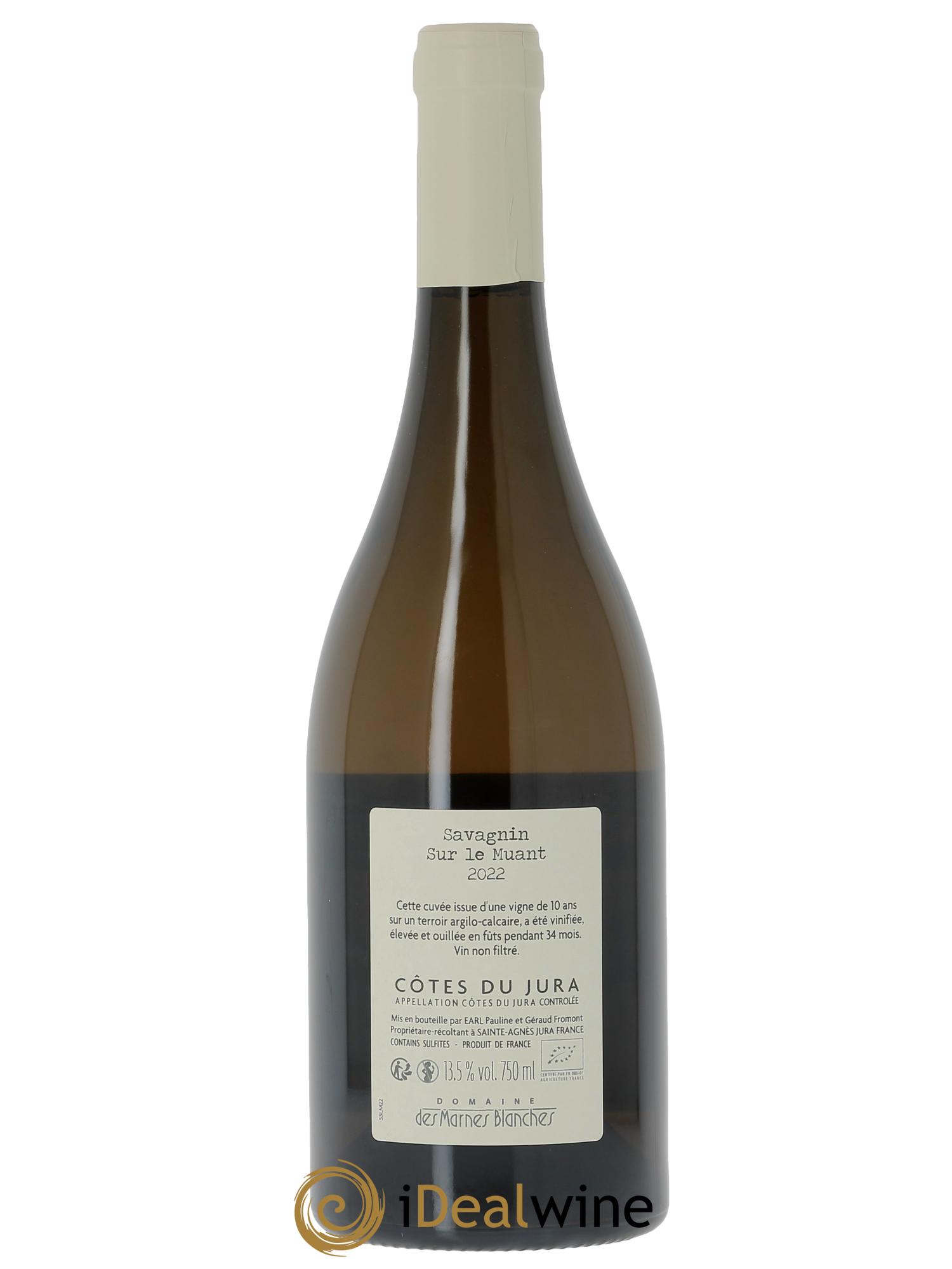 Côtes du Jura Savagnin Sur le Muant Domaine des Marnes Blanches 2022 - Lot of 1 bottle - 1