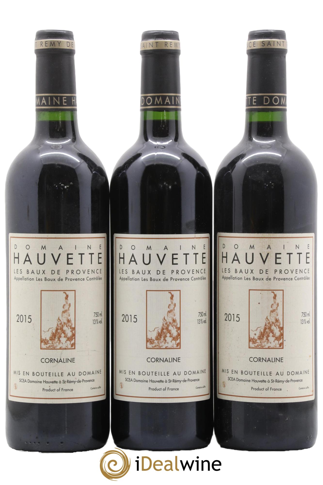 Baux de Provence Cornaline Hauvette (Domaine) 2015 - Lotto di 3 bottiglie - 0