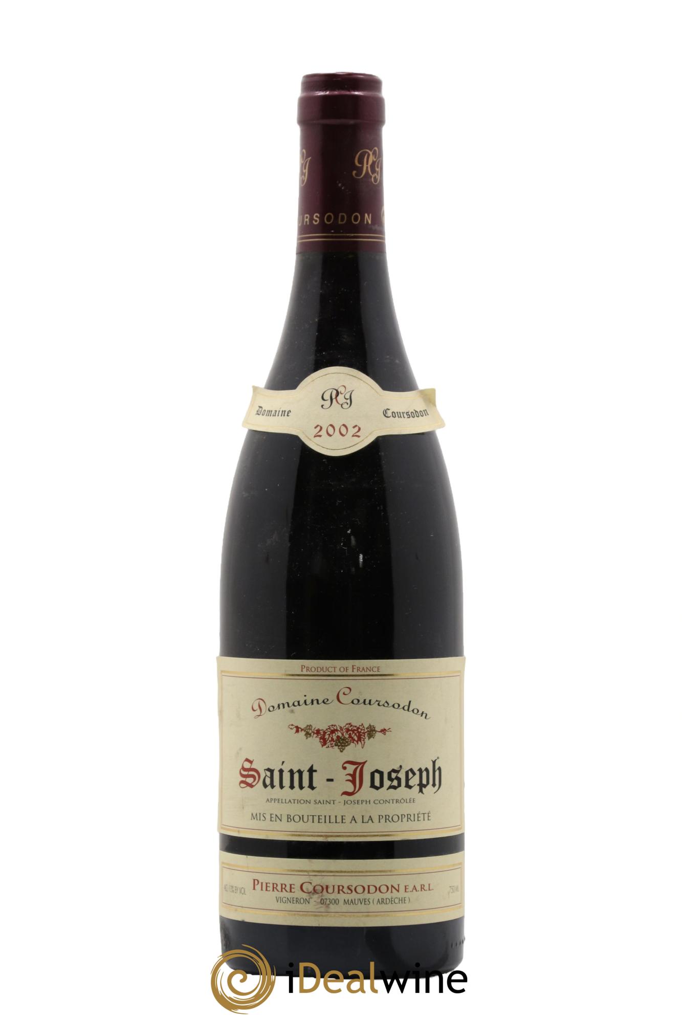 Saint-Joseph Domaine Coursodon 2002 - Lot de 1 bouteille - 0