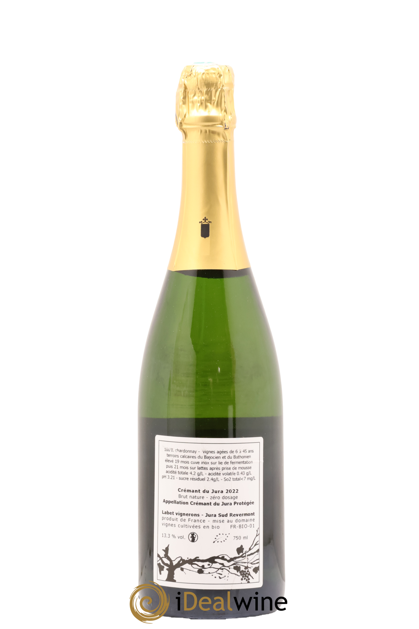 Crémant du Jura Romain - Julien - Charline Labet 2022 - Lot de 1 bouteille - 1