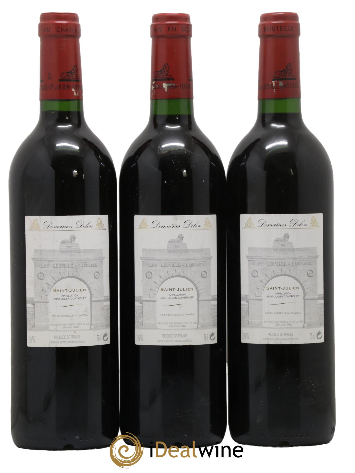 Château Léoville Las Cases 2ème Grand Cru Classé 2003 - Lot de 3 bouteilles - 1