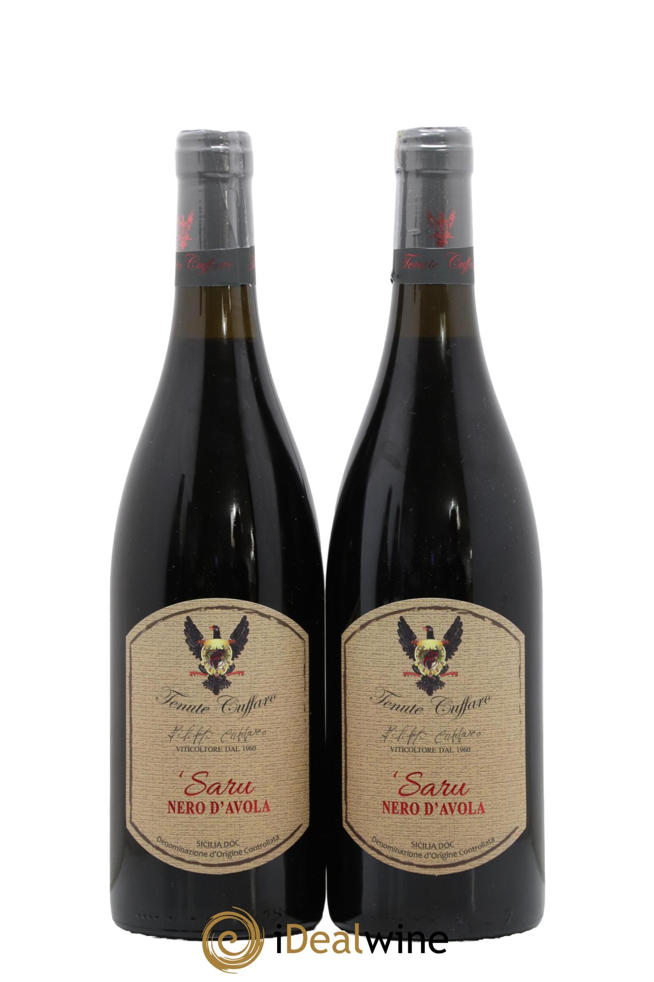 IGT Sicile Saru Nero D'Avola Tenute Cuffare 2019 - Lot de 2 bouteilles - 0