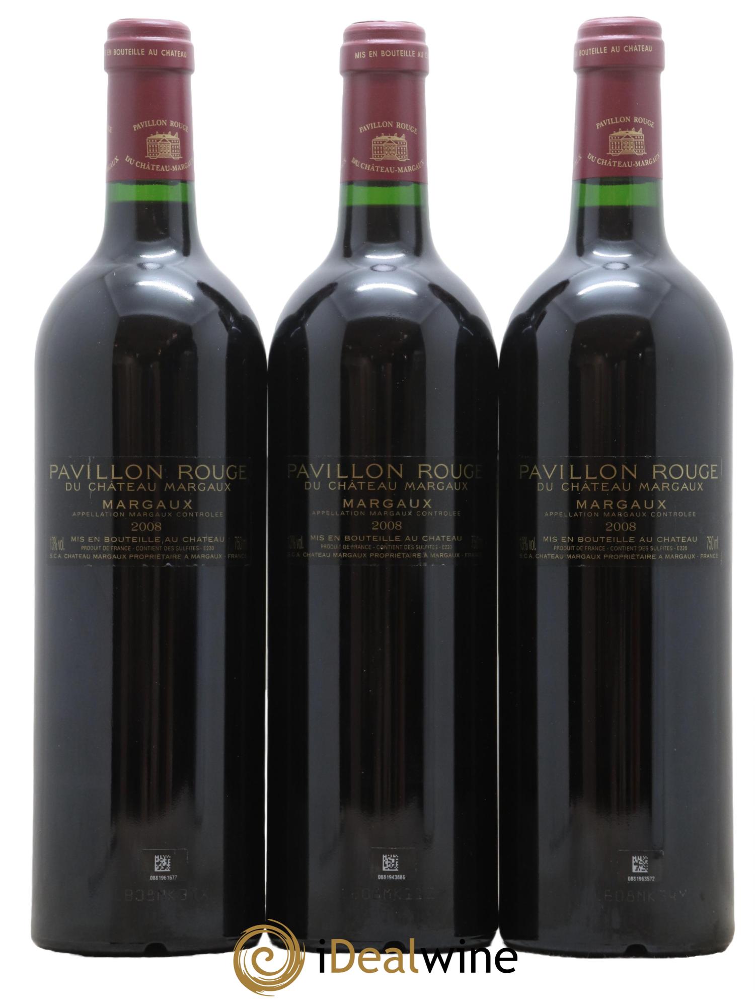 Pavillon Rouge du Château Margaux Second Vin 2008 - Lot de 3 bouteilles - 1