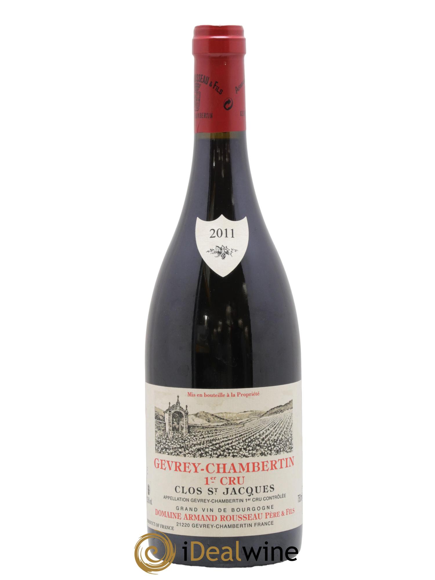 Gevrey-Chambertin 1er Cru Clos Saint-Jacques Armand Rousseau (Domaine) 2011 - Lot de 1 bouteille - 0