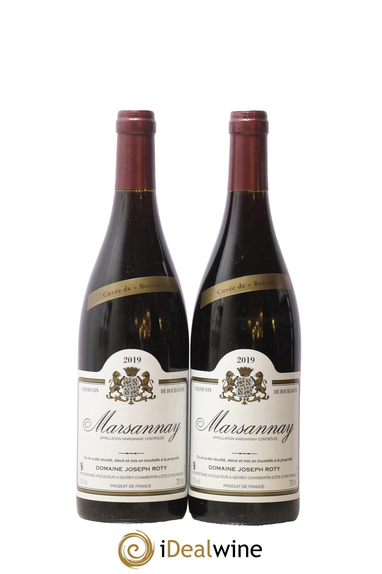 Marsannay Cuvée de Boivin Joseph Roty (Domaine) 2019 - Lot de 2 bouteilles - 0