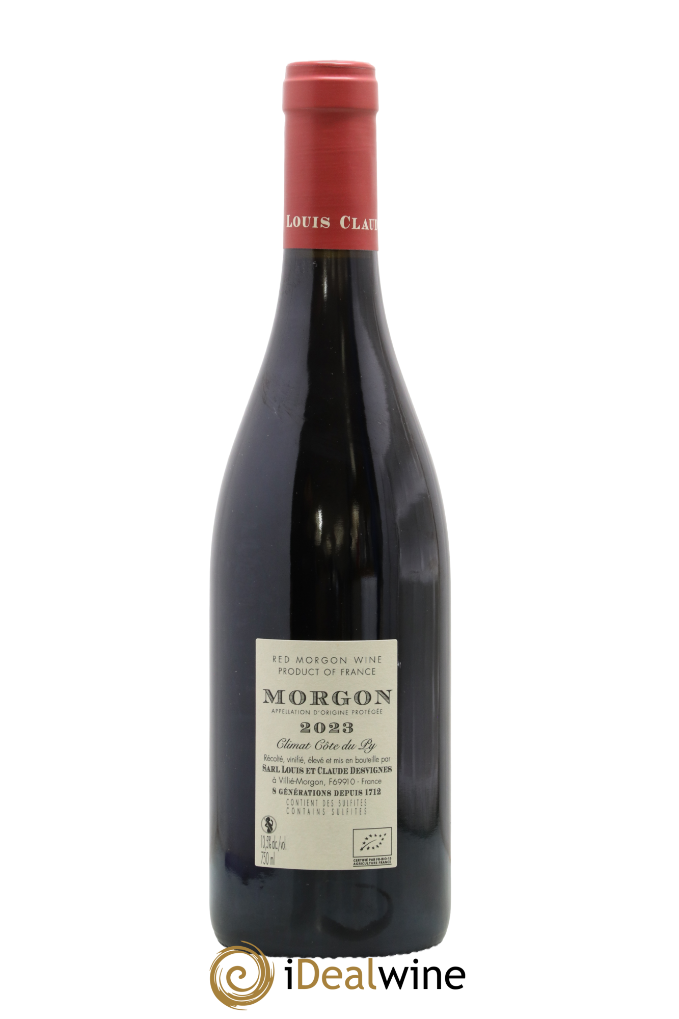 Morgon Côte de Py Javernières Louis-Claude Desvignes 2023 - Lot de 1 bouteille - 1