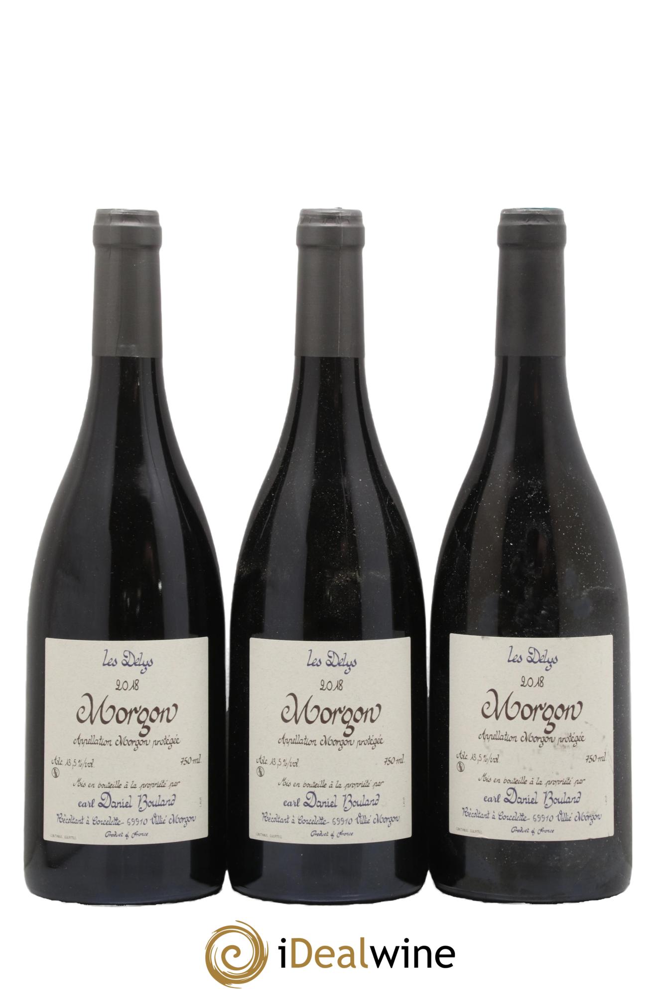 Morgon Les Delys Daniel Bouland (Domaine) 2018 - Lot de 3 bouteilles - 0