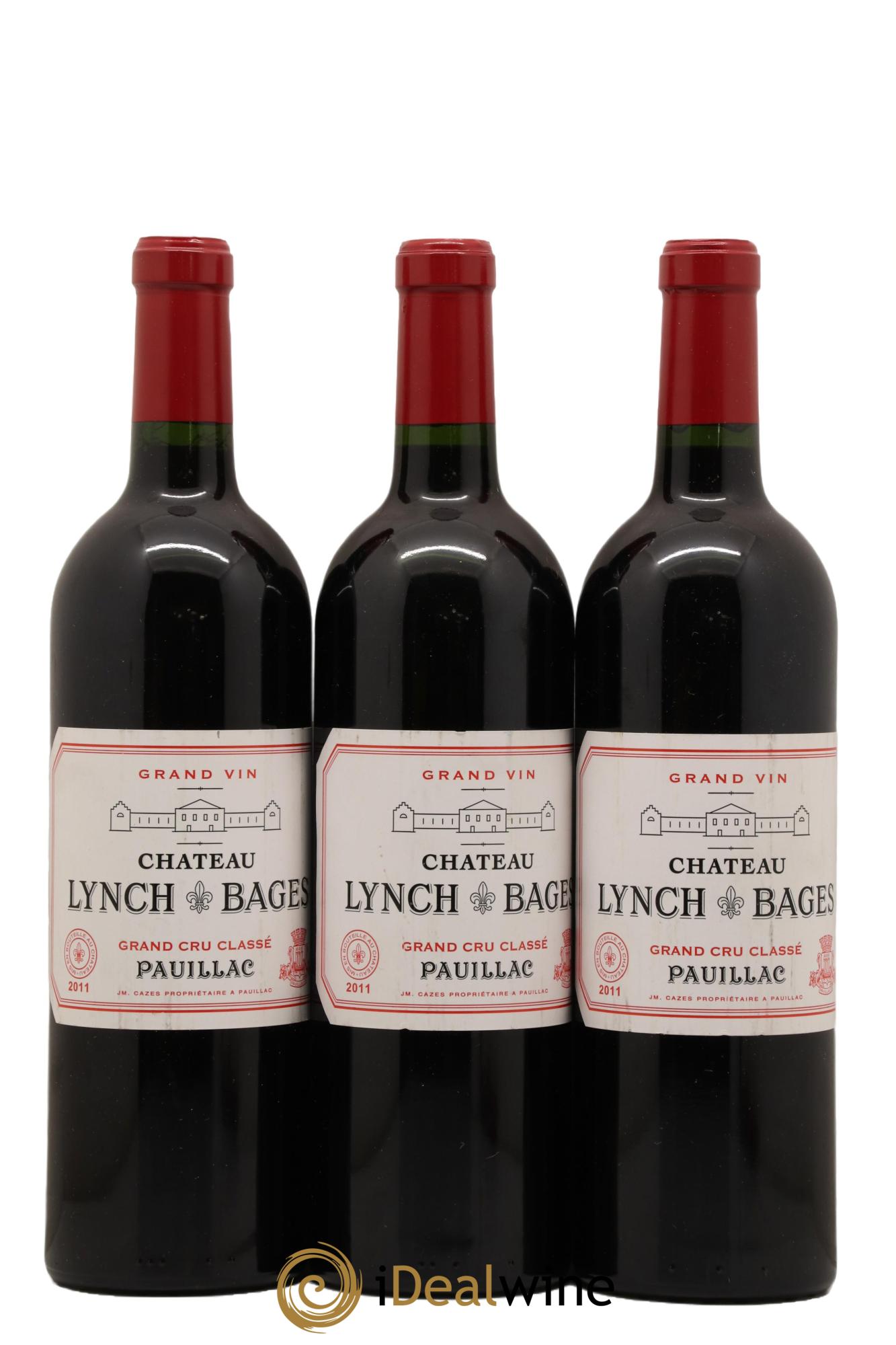 Château Lynch Bages 5ème Grand Cru Classé 2011 - Lot de 3 bouteilles - 0