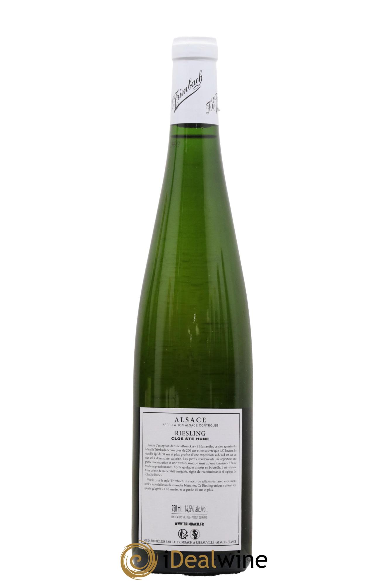 Alsace Riesling Clos Sainte-Hune Trimbach (Domaine) 2015 - Lot de 1 bouteille - 1