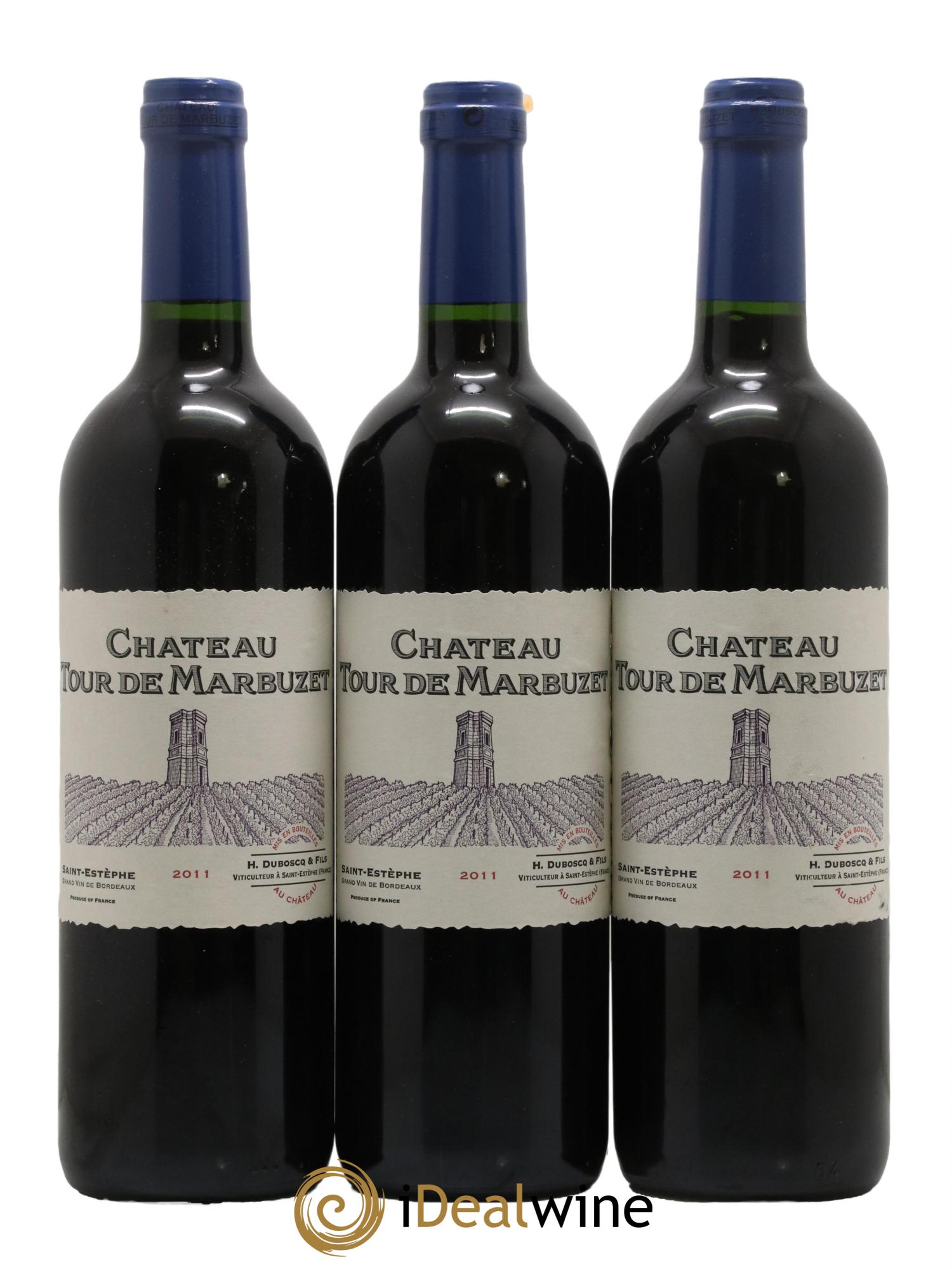 Château Tour de Marbuzet 2011 - Lot de 3 bouteilles - 0
