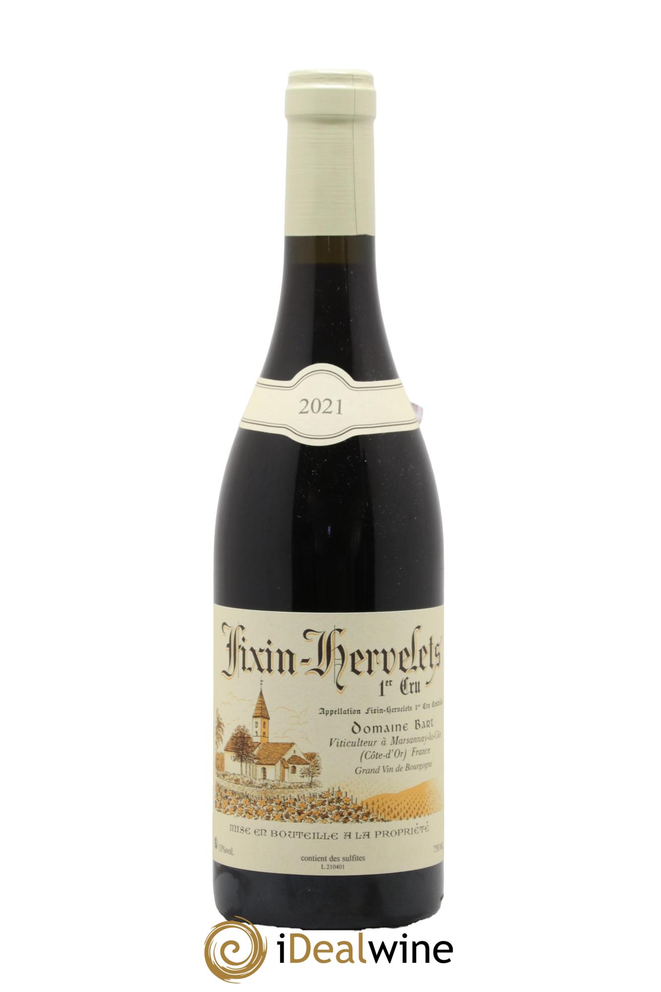 Fixin 1er Cru Hervelets Bart (Domaine) 2021 - Lot of 1 bottle - 0