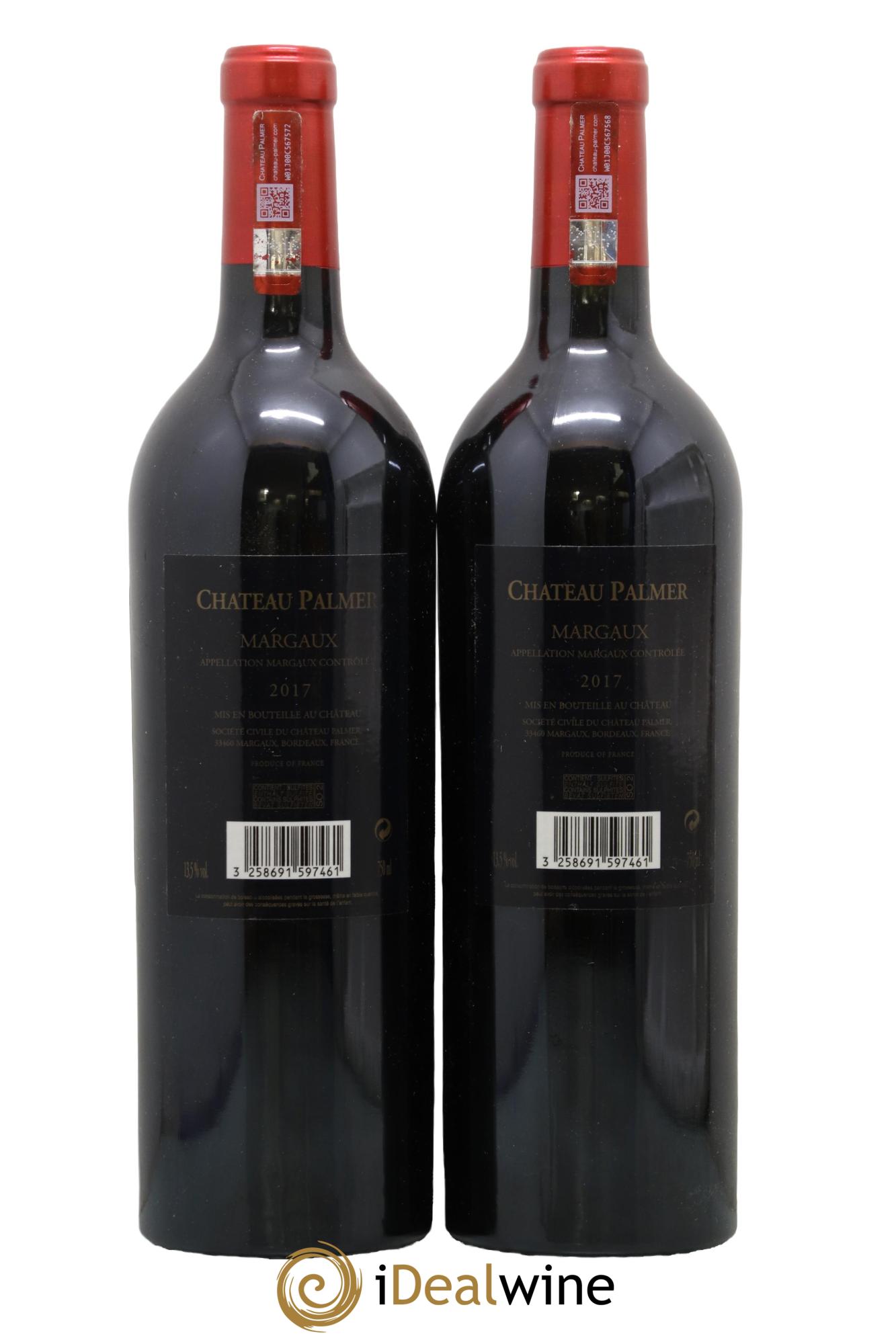 Château Palmer 3ème Grand Cru Classé 2017 - Lot of 2 bottles - 1