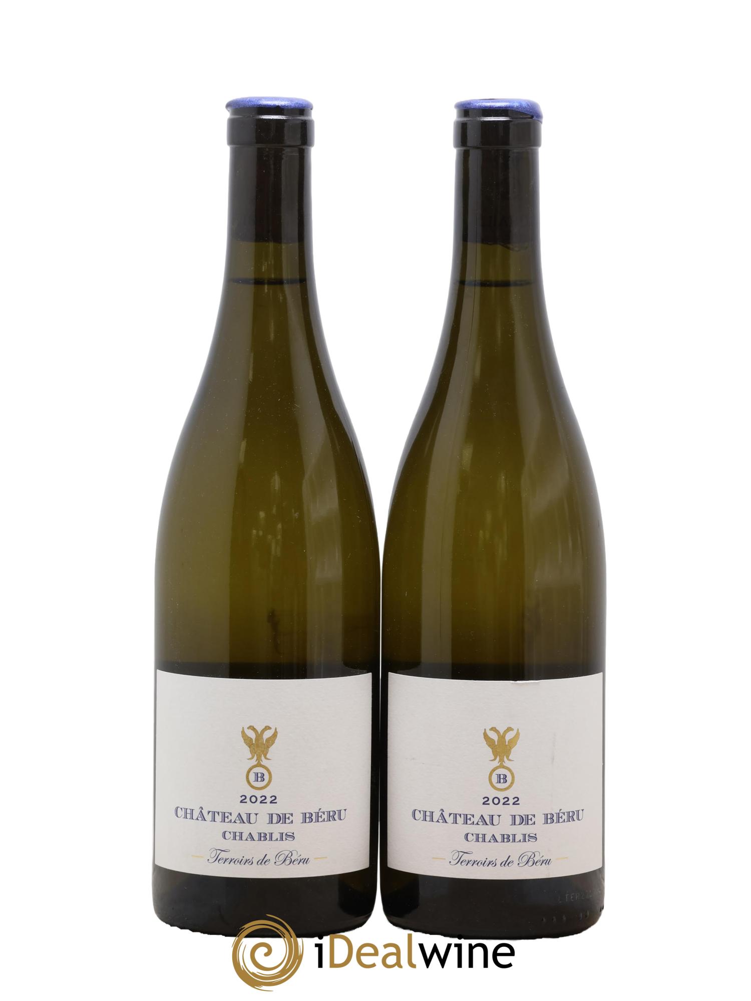 Chablis Terroirs de Béru Château de Béru 2022 - Lot de 2 bouteilles - 0
