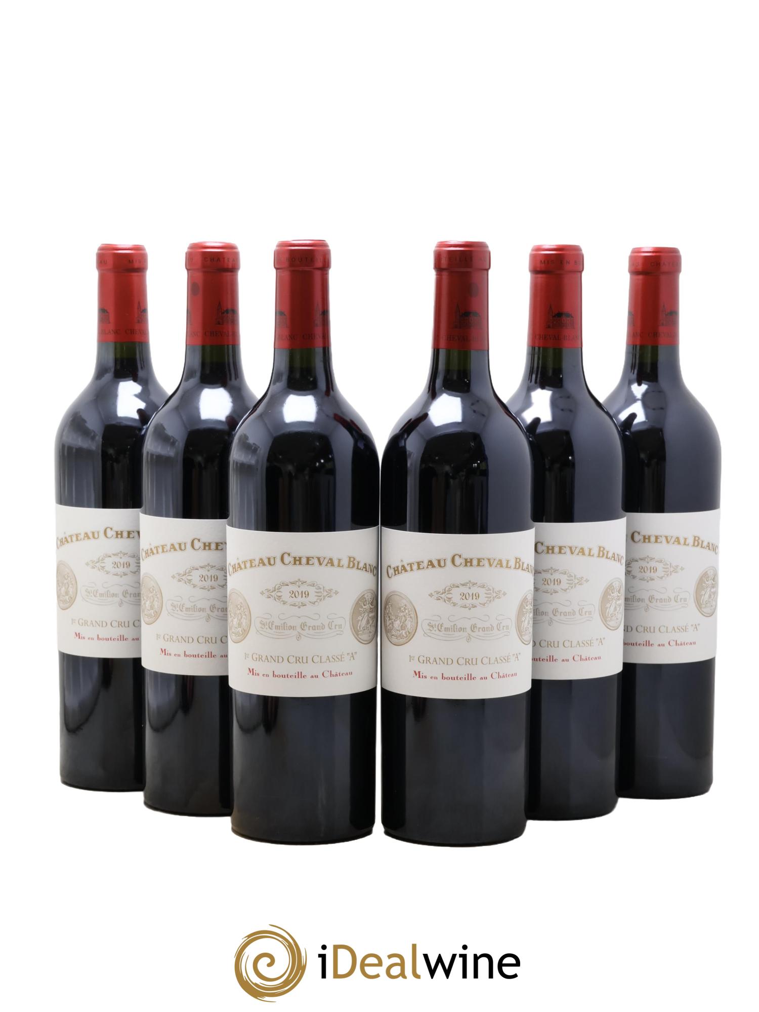 Château Cheval Blanc 1er Grand Cru Classé A 2019 - Lot de 6 bouteilles - 0