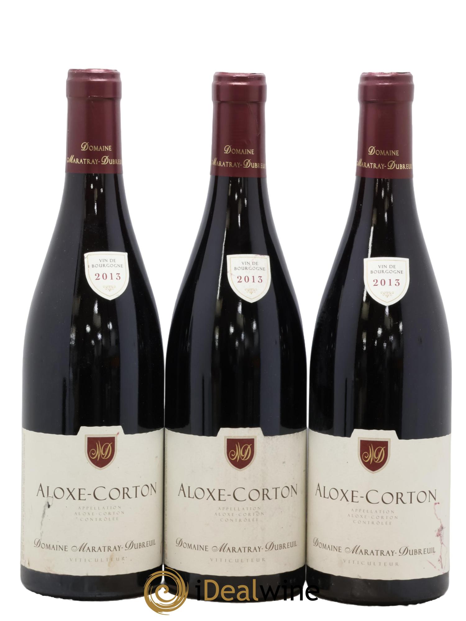 Aloxe-Corton Maratray-Dubreuil 2013 - Posten von 3 Flaschen - 0