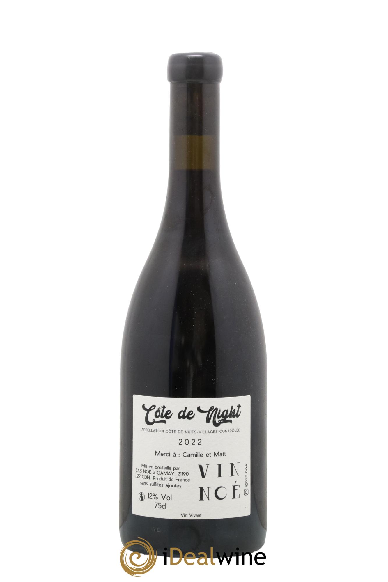 Côte de Nuits-Villages Côte de Night Vin Noé 2022 - Posten von 1 Flasche - 1
