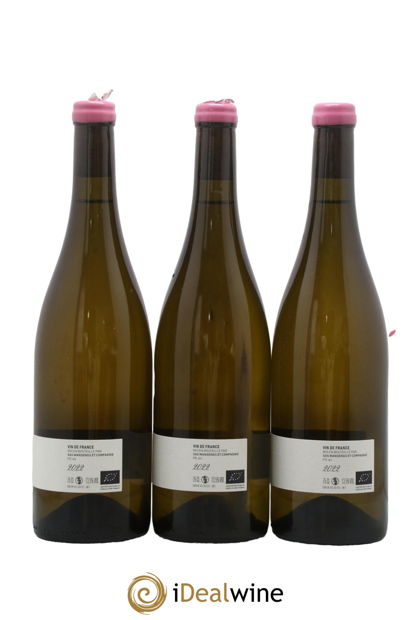 Vin de France Mansengs Jean-Baptiste Semmartin 2022 - Lotto di 3 bottiglie - 1