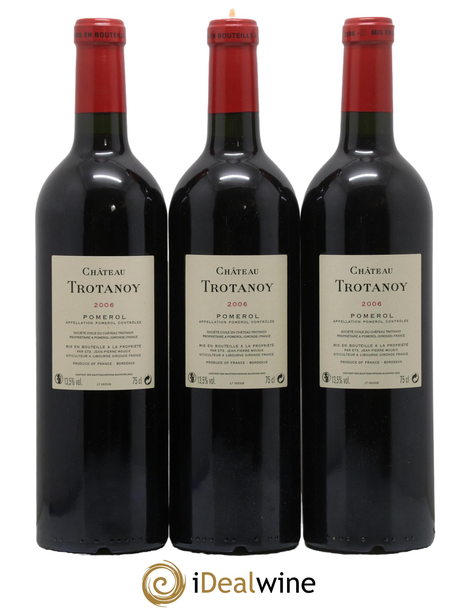Château Trotanoy 2006 - Lot de 3 bouteilles - 1