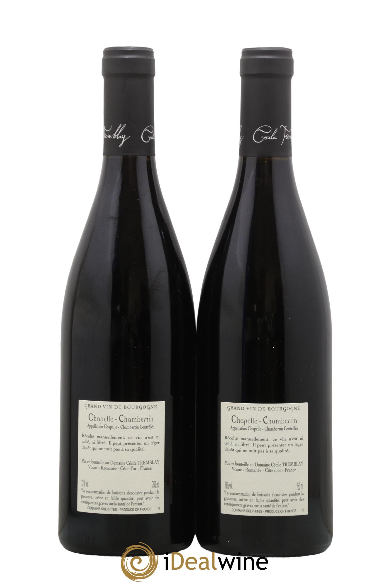 Chapelle-Chambertin Grand Cru Cécile Tremblay 2017 - Lotto di 2 bottiglie - 1