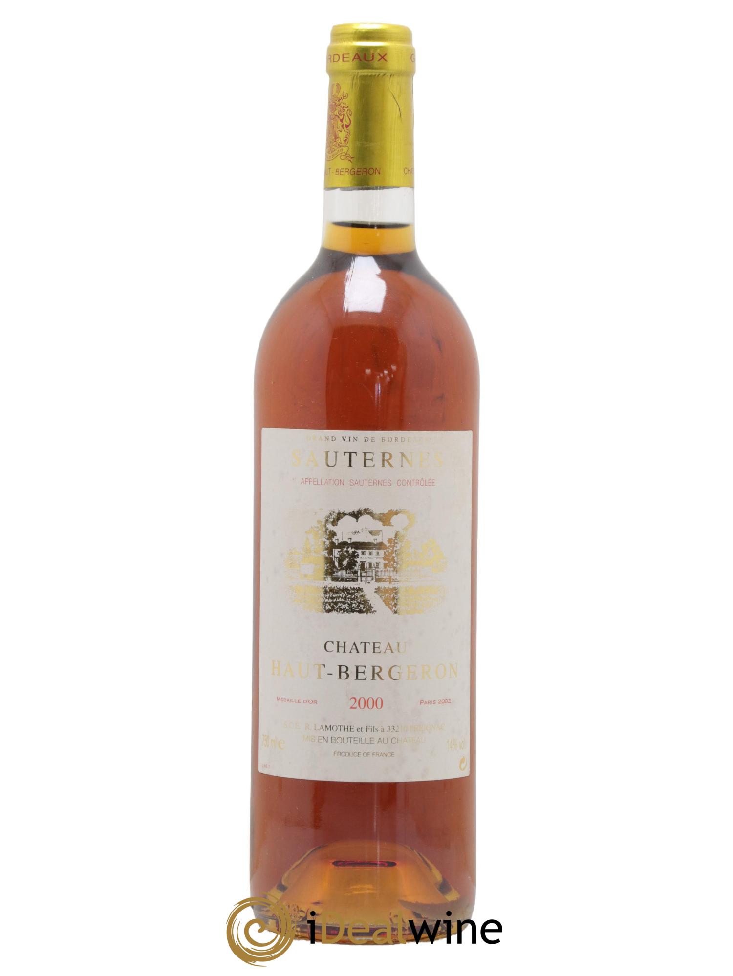 Château Haut-Bergeron 2000 - Posten von 1 Flasche - 0