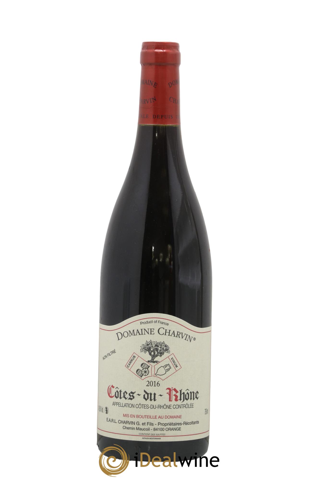 Côtes-du-Rhône Charvin (Domaine) 2016 - Lot de 1 bouteille - 0