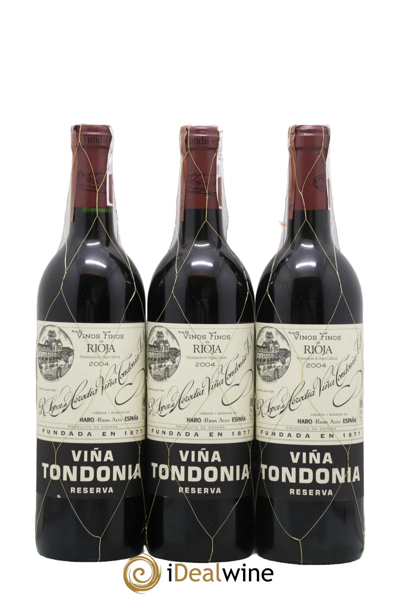 Rioja DOCA Reserva Vina Tondonia R. Lopez de Heredia 2004 - Lot of 3 bottles - 0